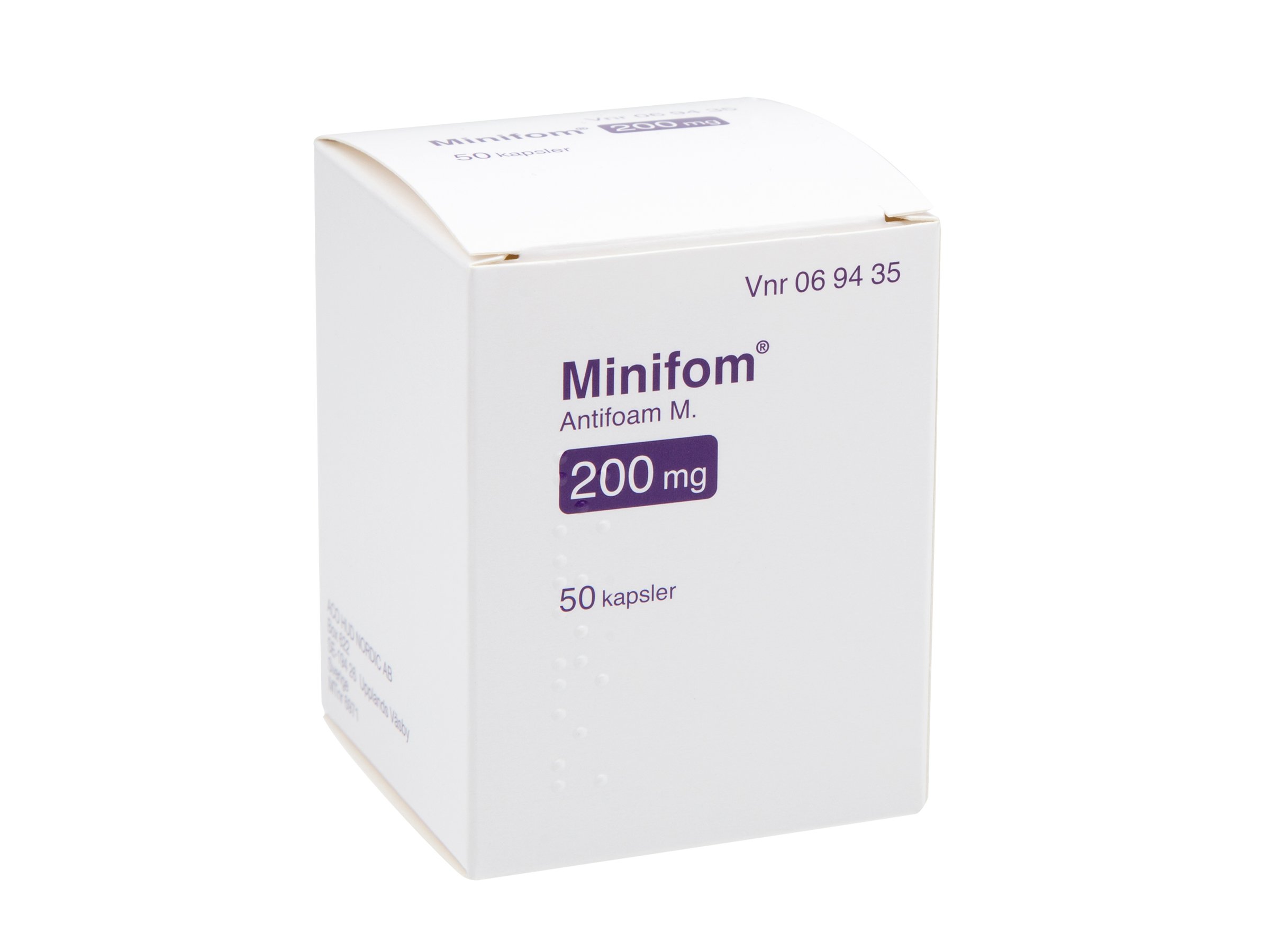 Minifom 200 mg kapsler, 50 stk.