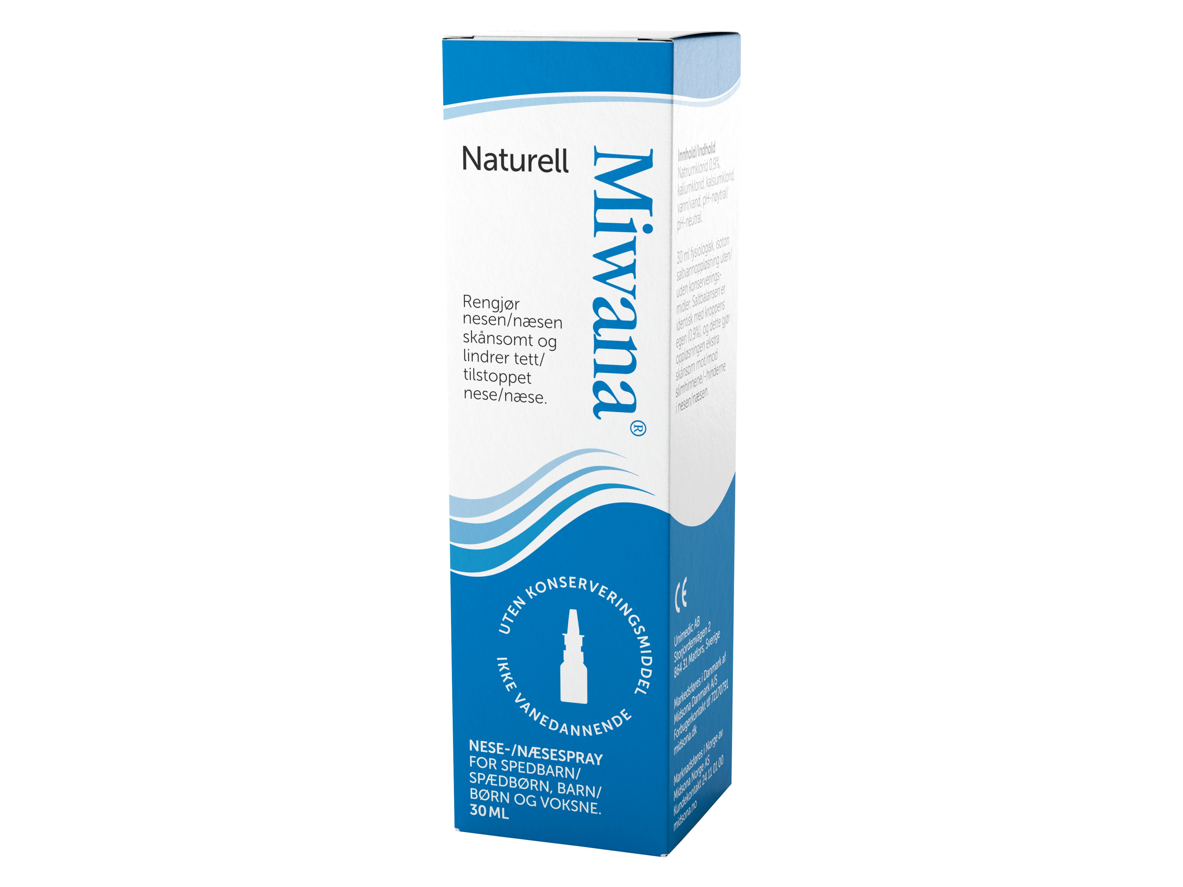 Miwana Naturell Nesespray, 30 ml