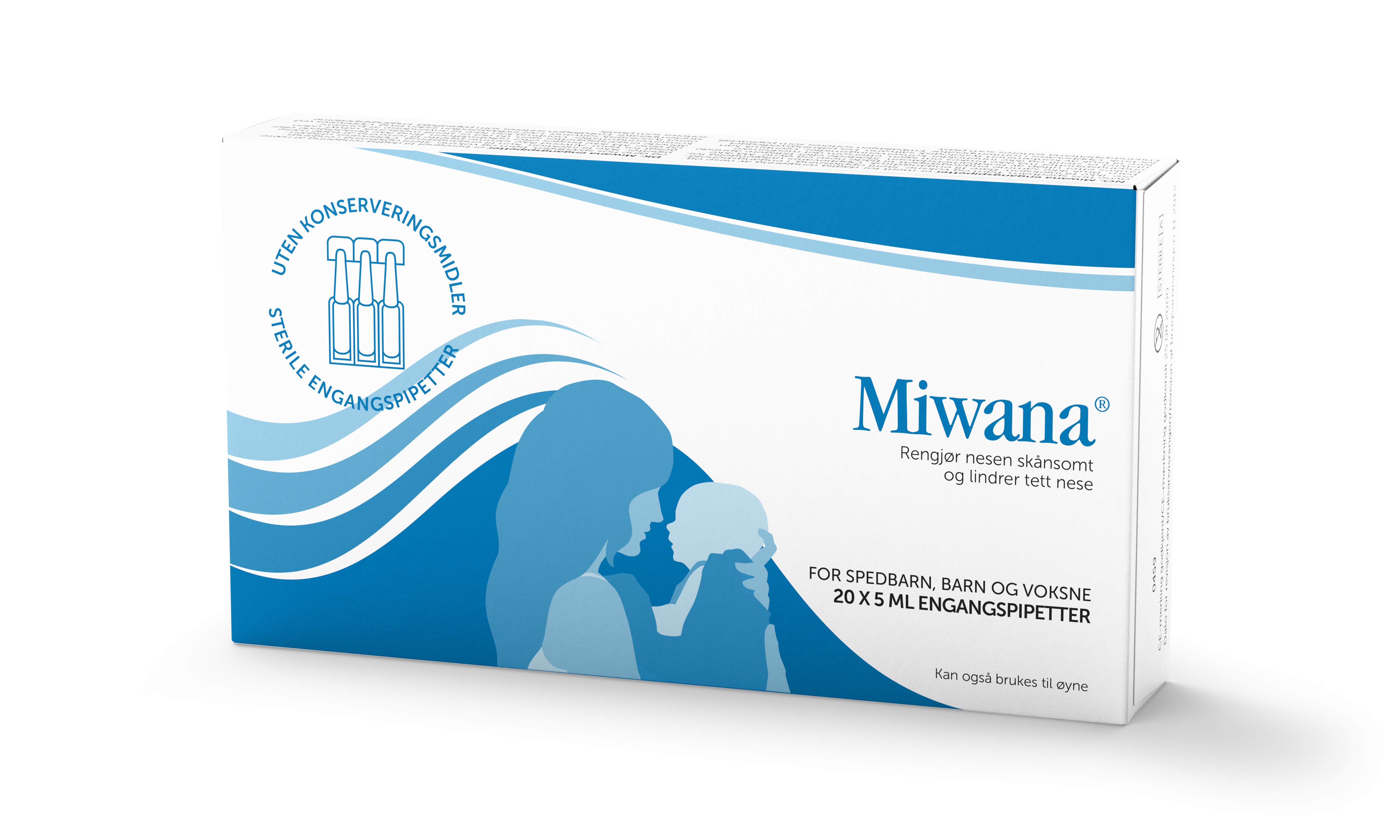Miwana Saltvann engangspipetter, 20x5 ml