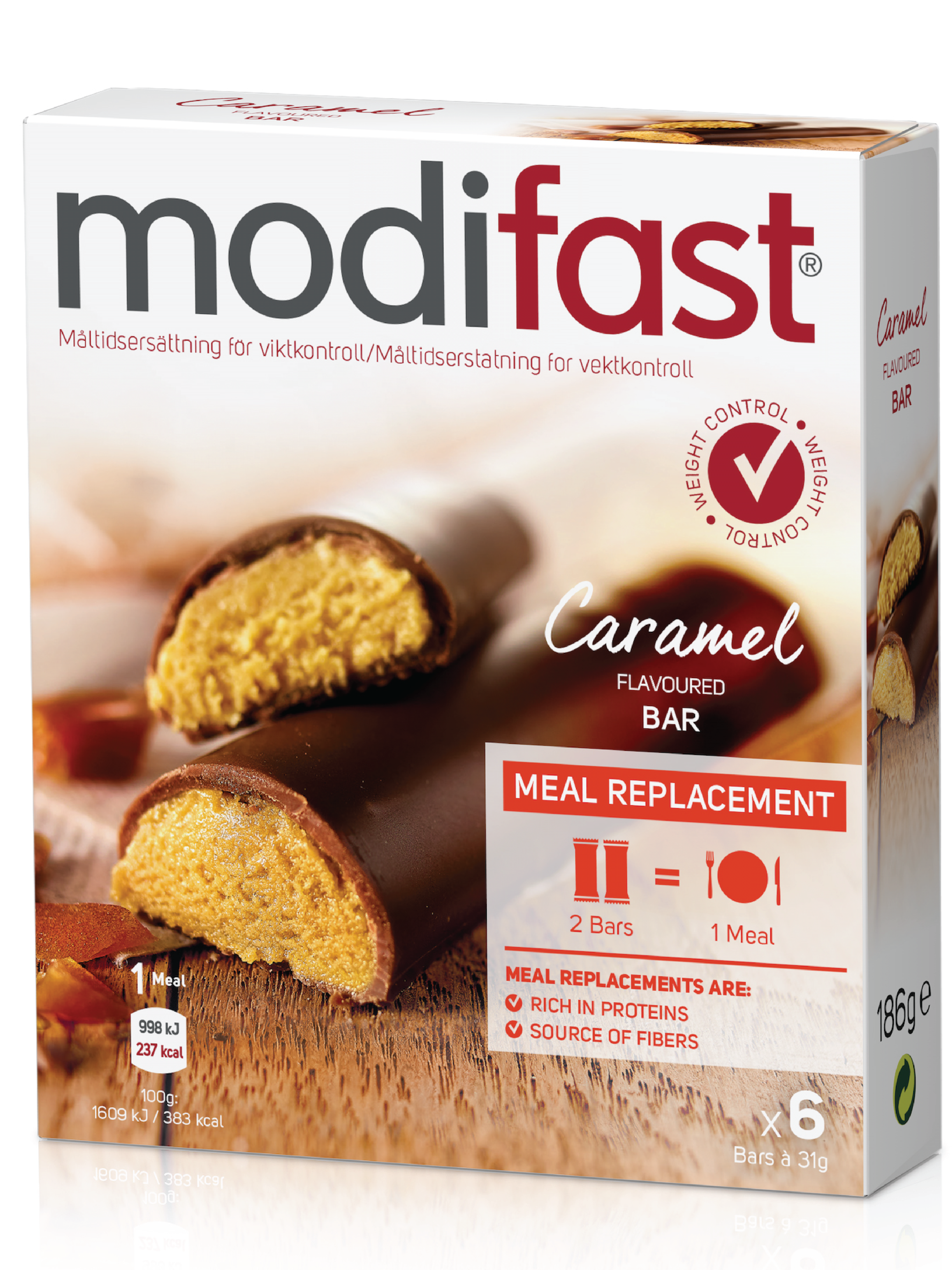 Modifast Karamellbar, 6 stk.