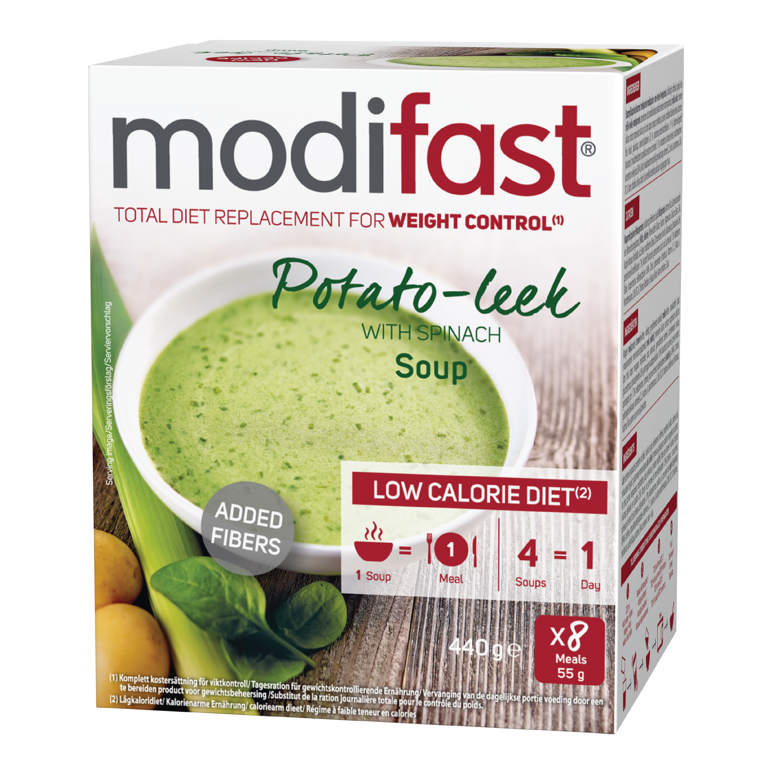 Modifast LCD Potet og purresuppe, 8 x 55 g