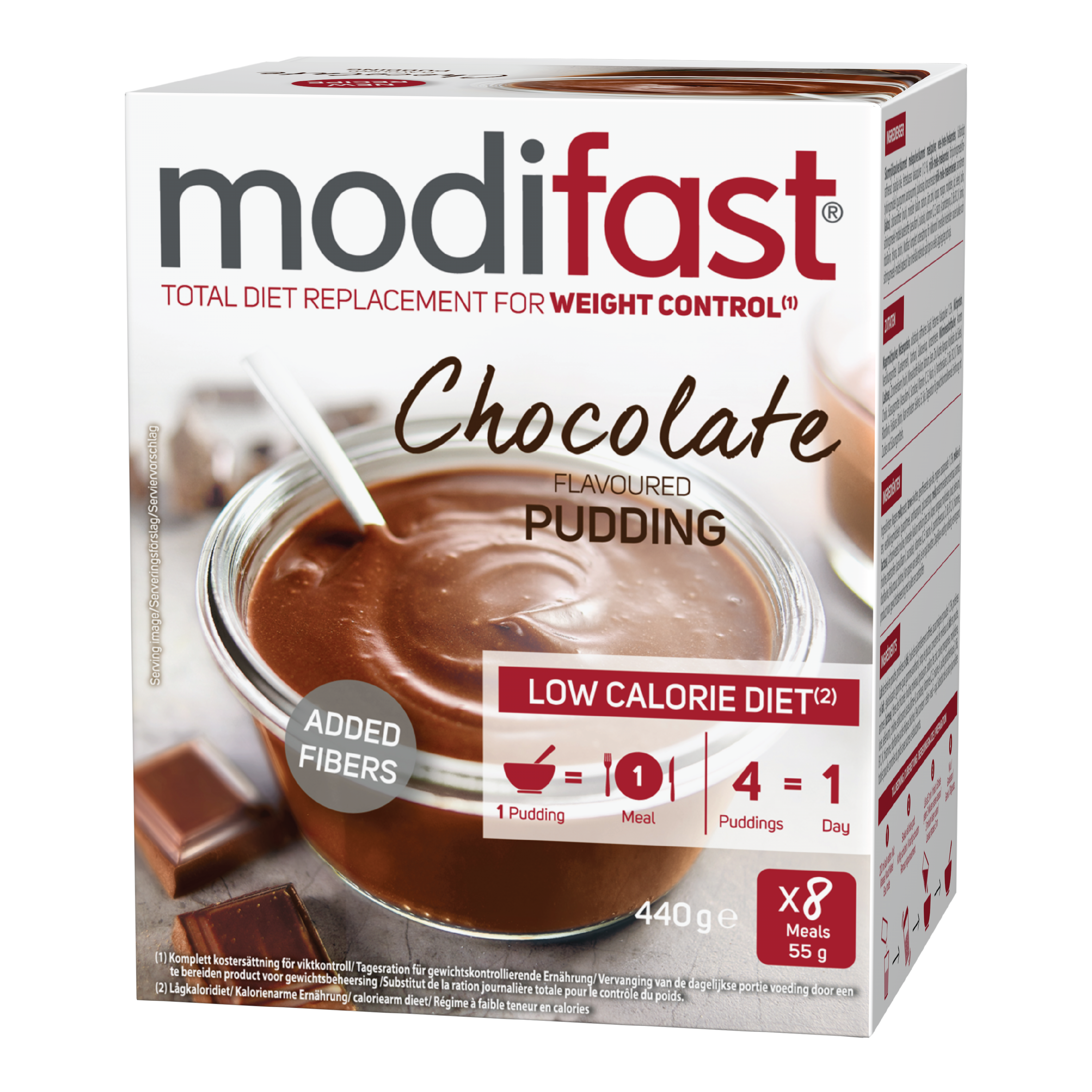 Modifast LCD Sjokoladepudding, 8 x 55 g