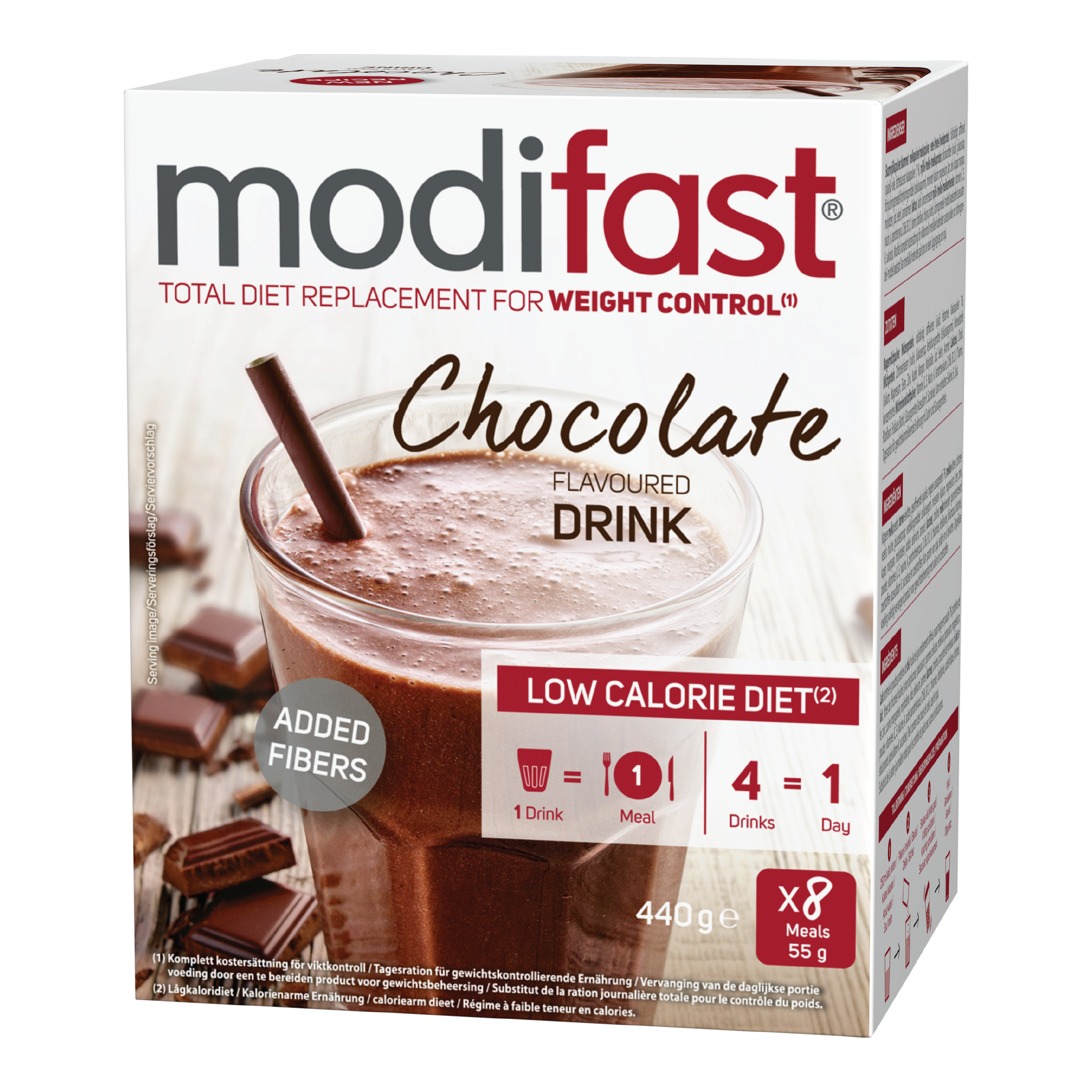 Modifast LCD Sjokoladeshake, 8 x 55 g