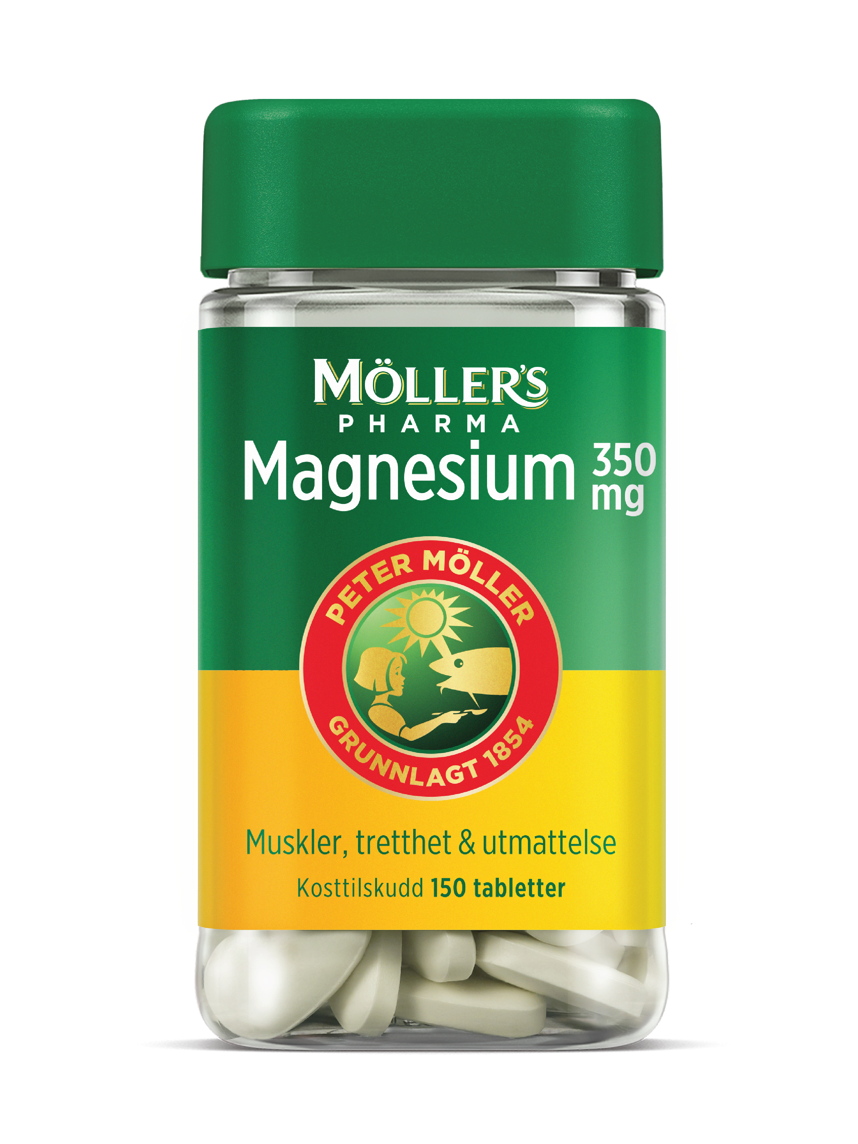 Möller's Pharma 350 mg magnesium tabletter, 150 stk.