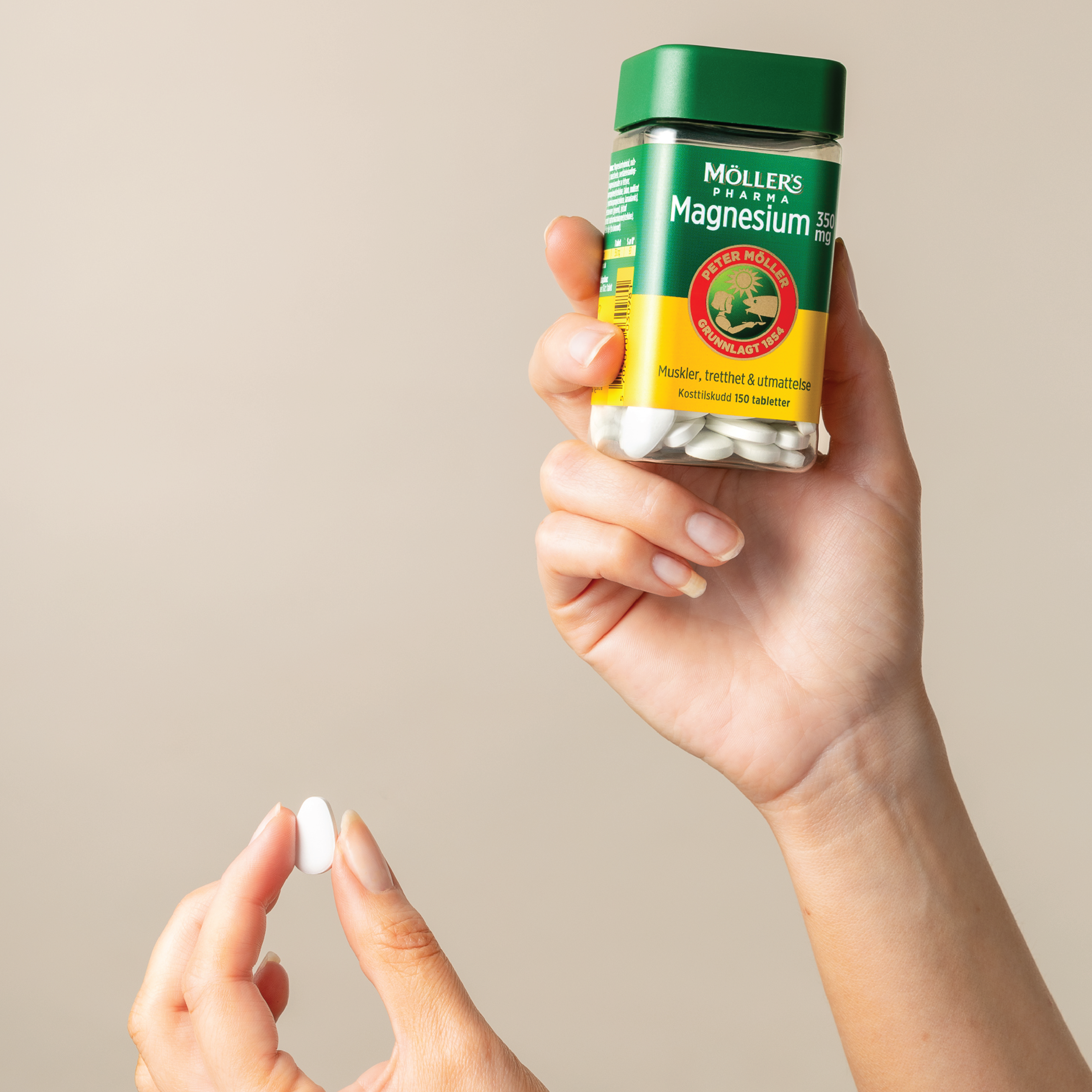 Möller's Pharma 350 mg magnesium tabletter, 150 stk.