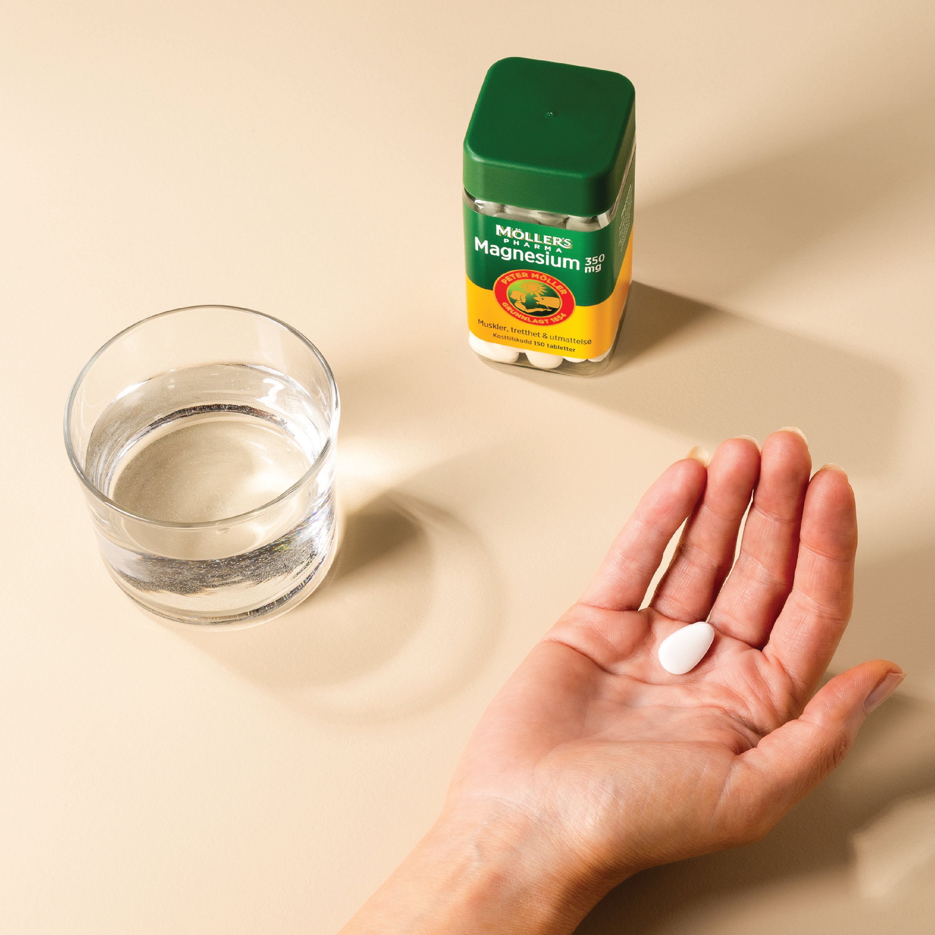 Möller's Pharma 350 mg magnesium tabletter, 150 stk.