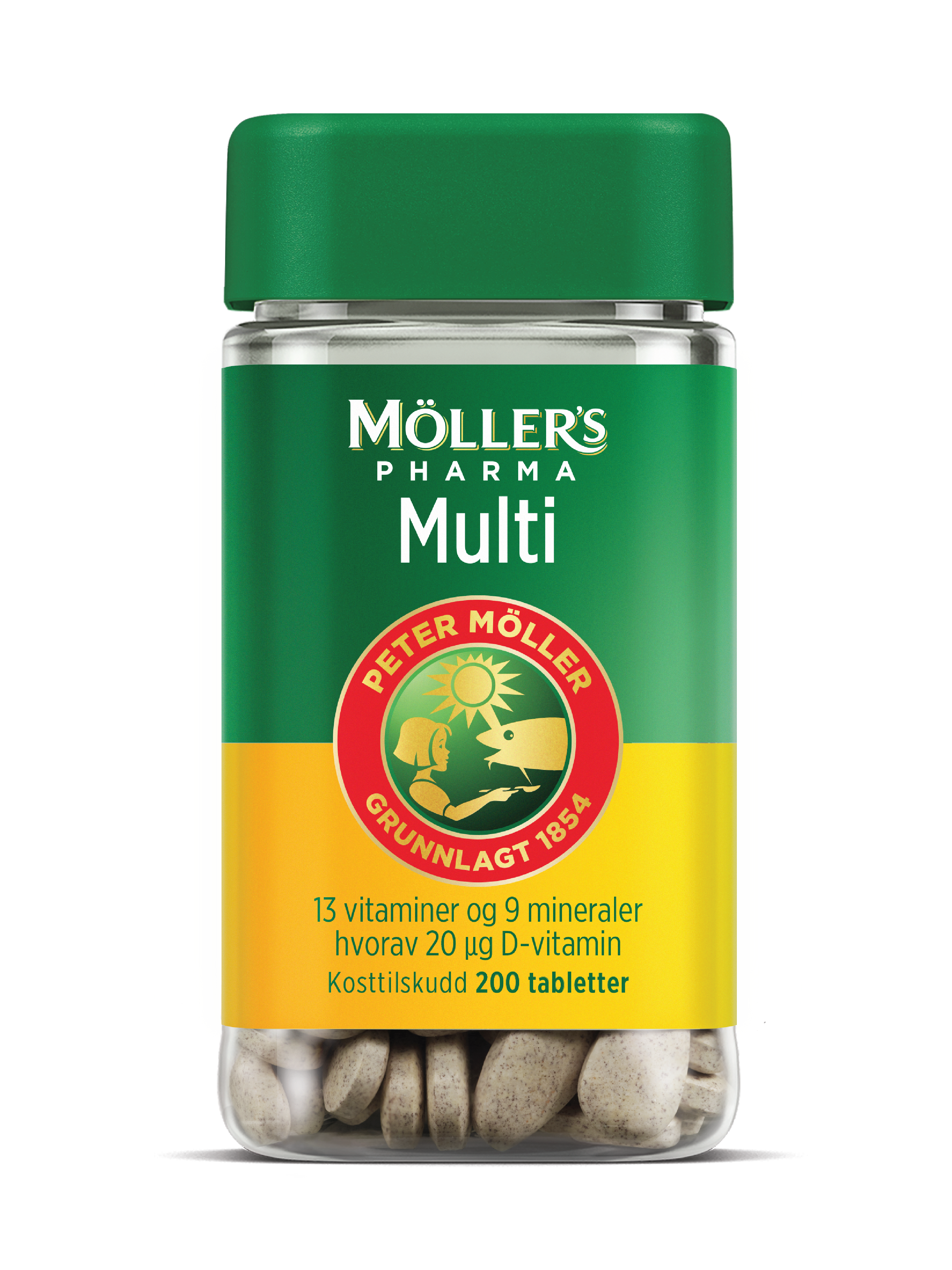 Möller's Pharma Multi tabletter, 200 stk.
