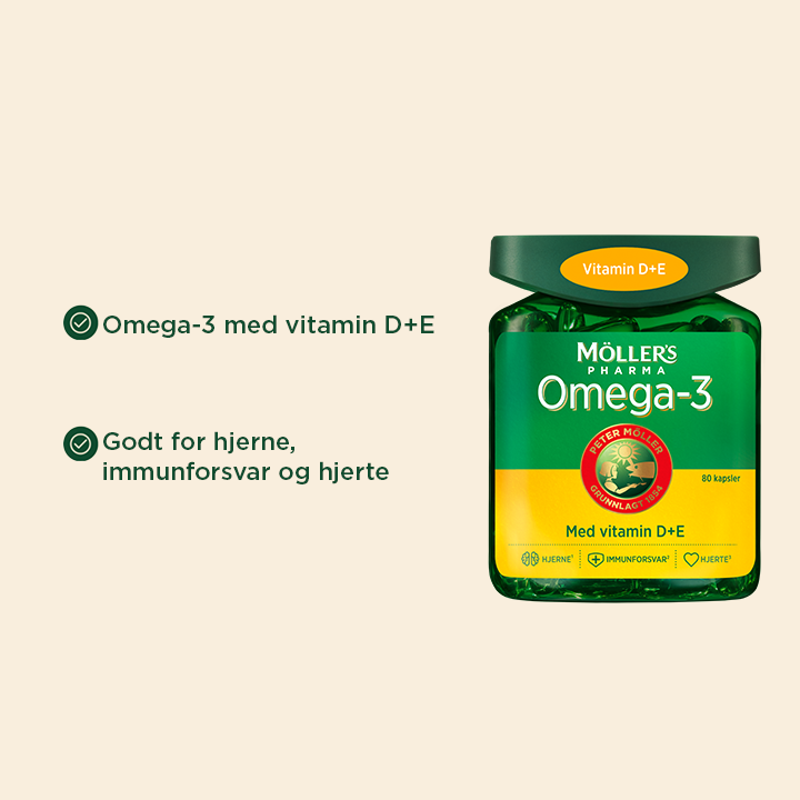 Möller's Pharma Omega-3 kapsler, 80 stk.
