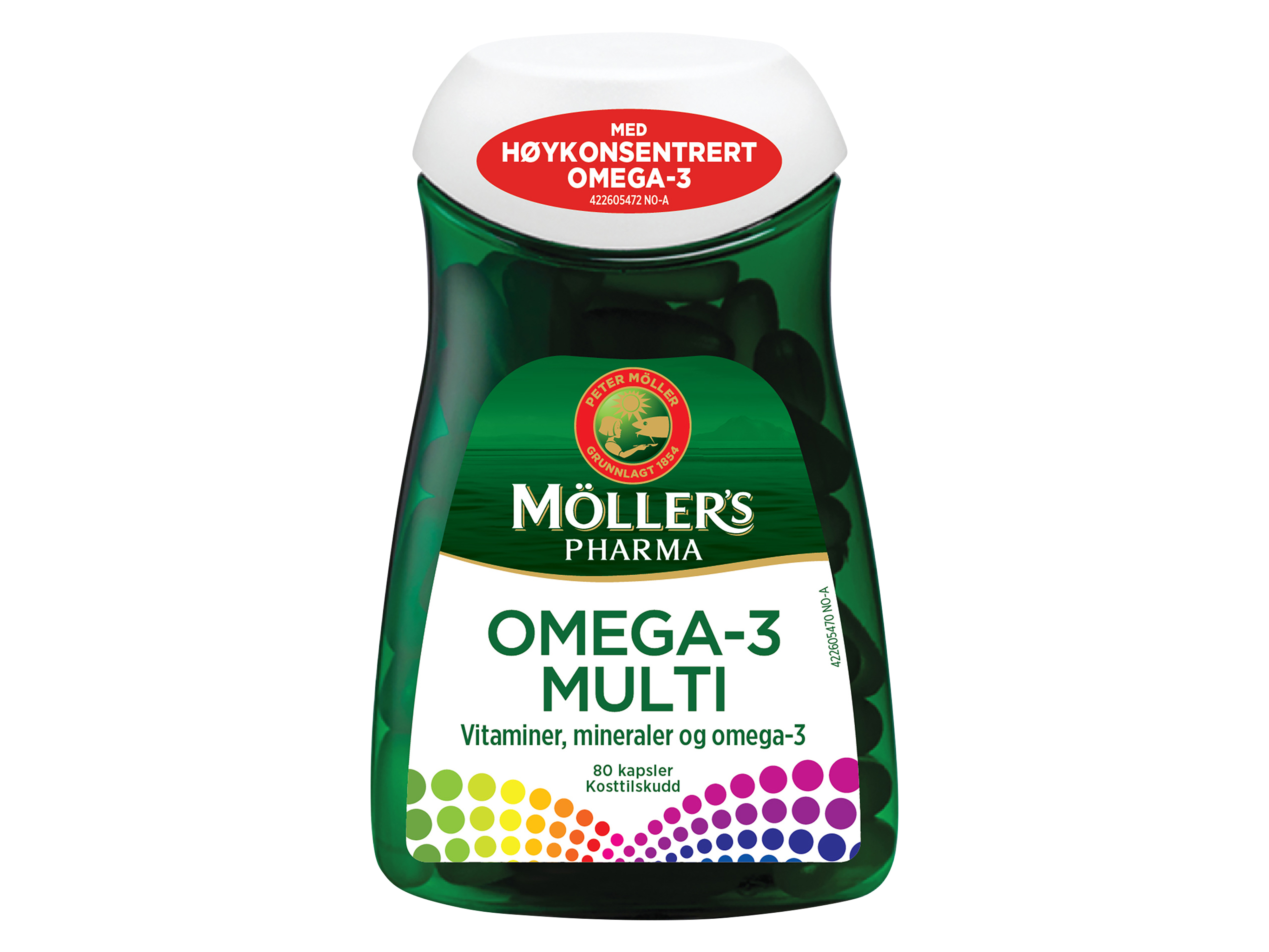 Möller's Pharma Omega-3 Multi, 80 kapsler