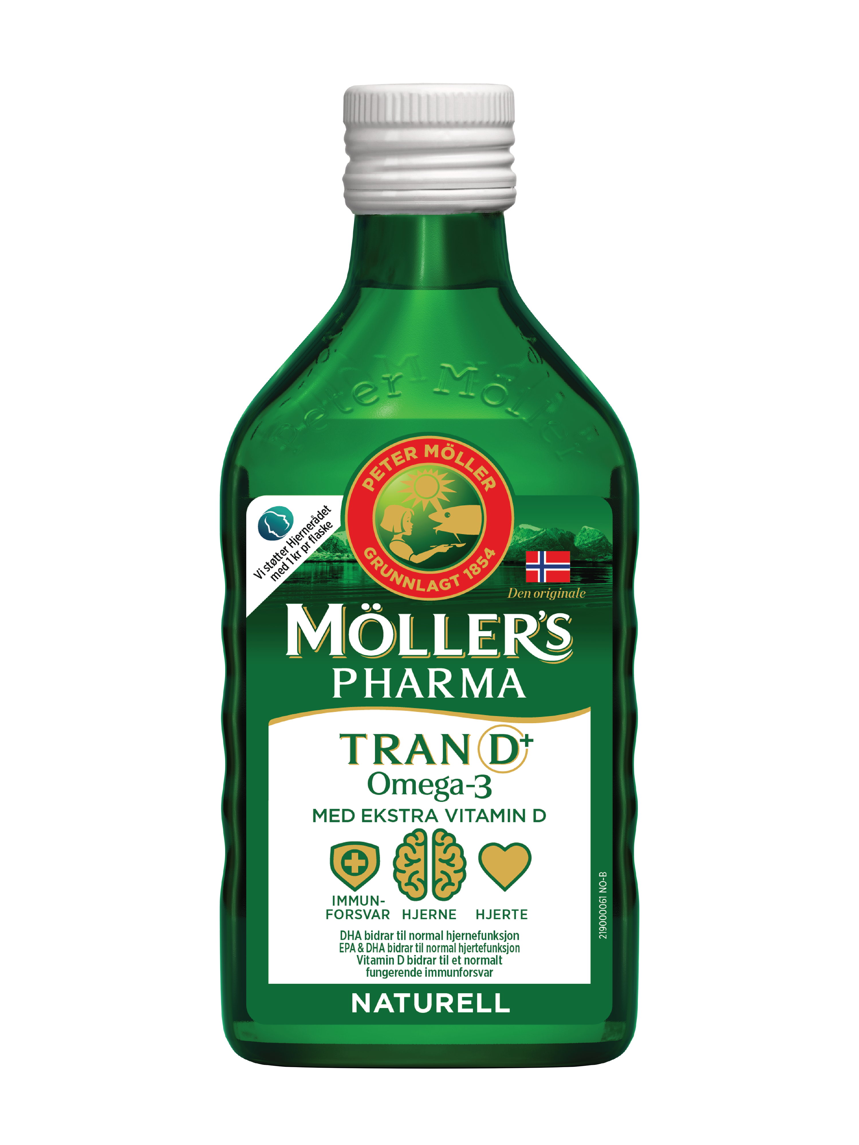 Möller's Pharma Tran D+ Naturell, 250 ml