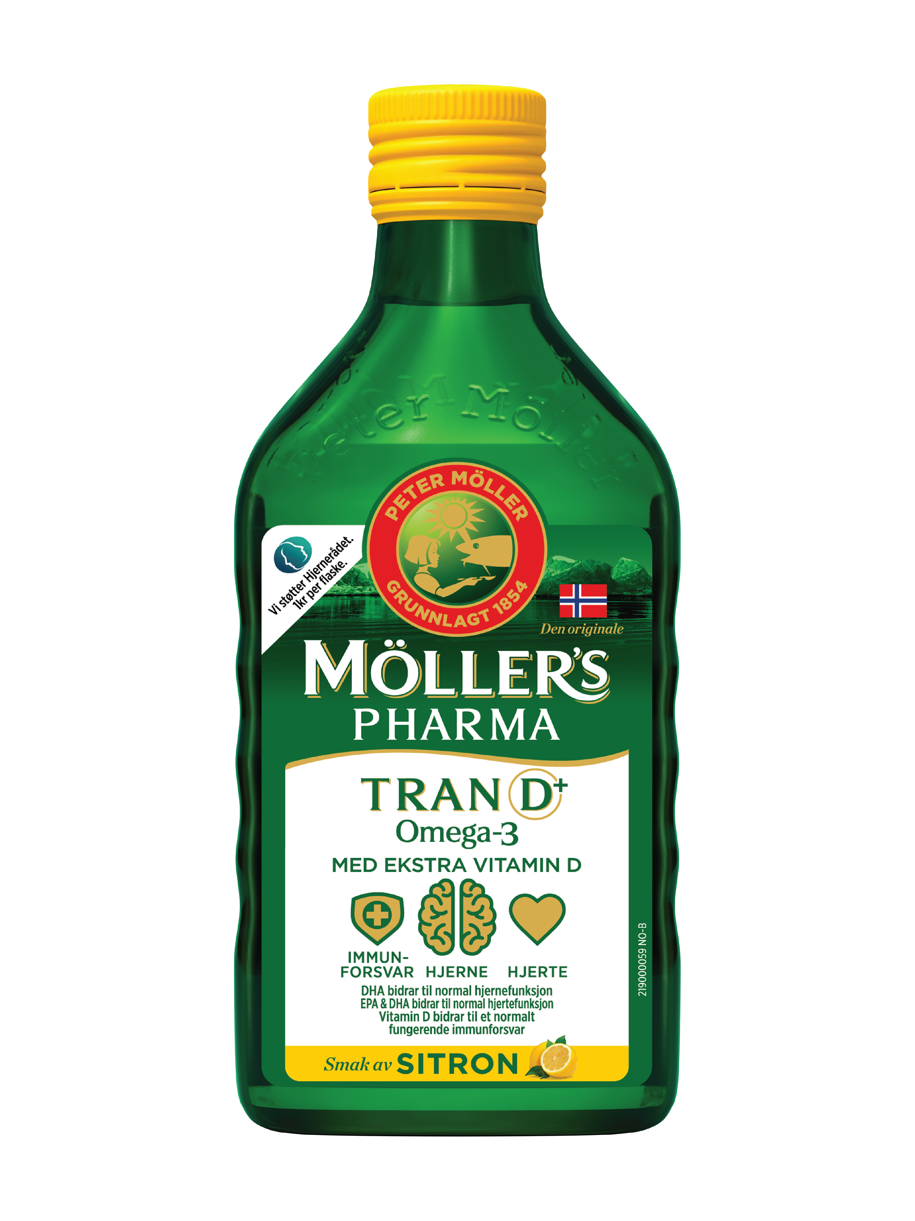 Möller's Pharma Tran D+ Sitron, 250 ml