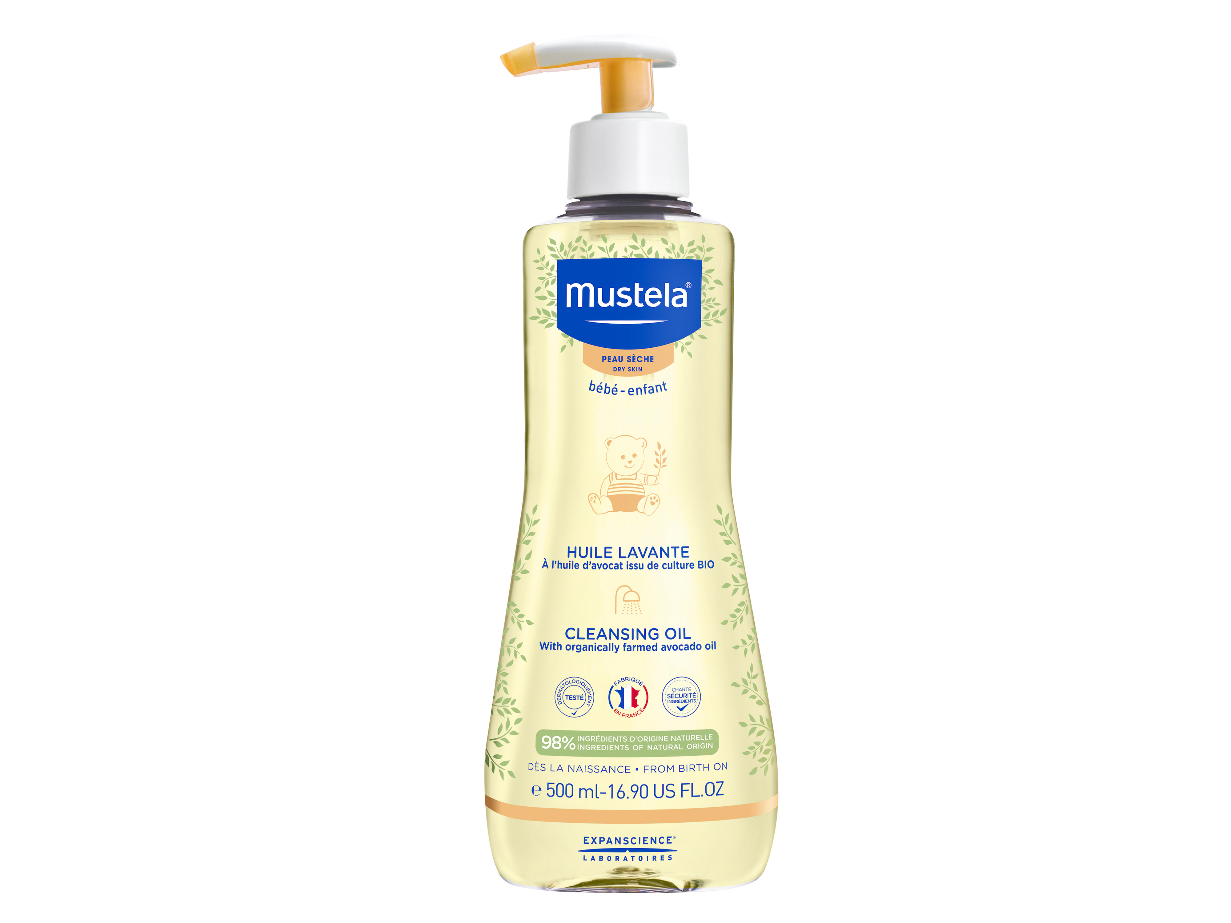 Mustela Cleansing Oil Dry Skin, 500 ml