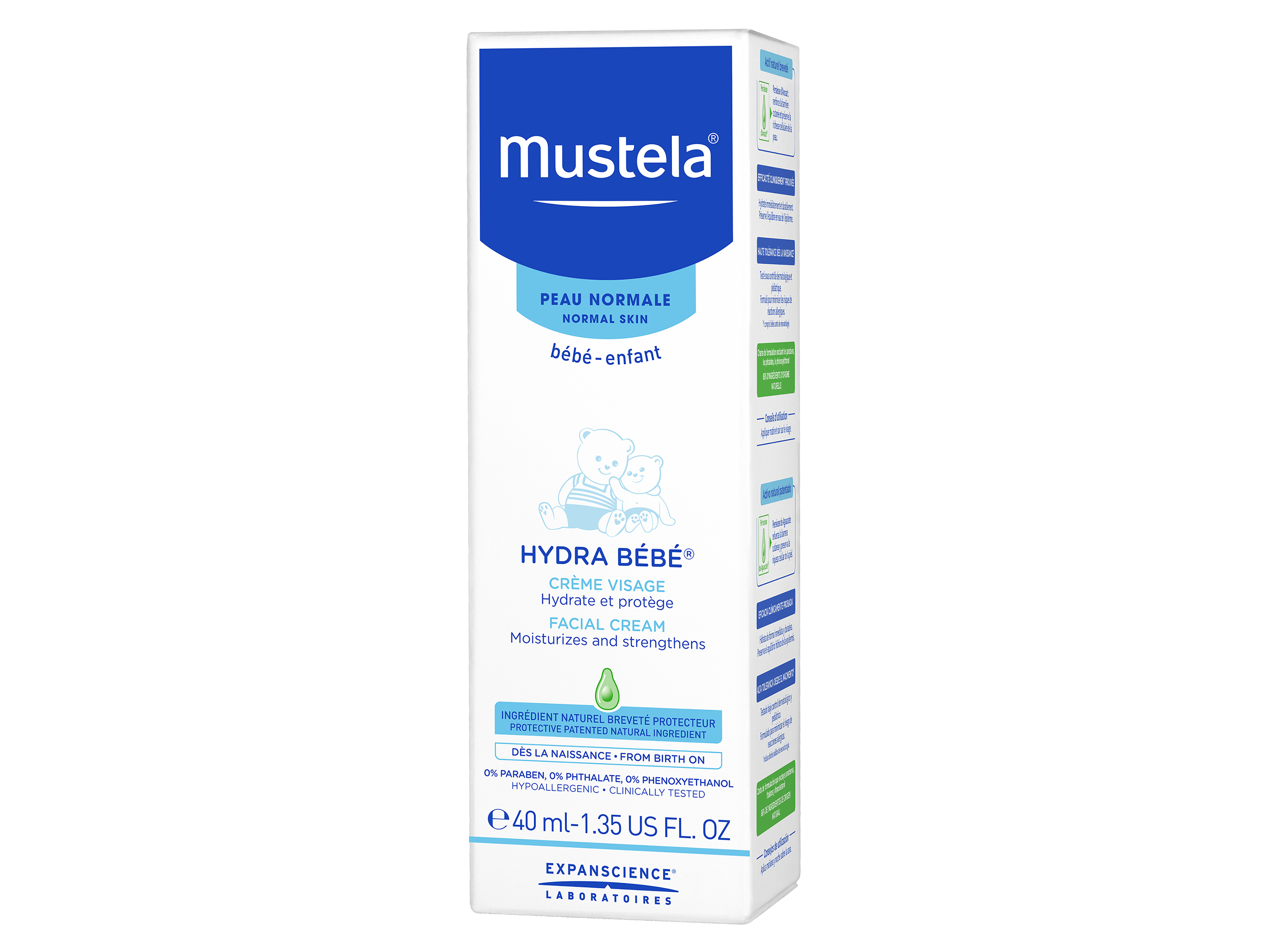 Mustela Hydra Bebe Facial Cream, 40 ml