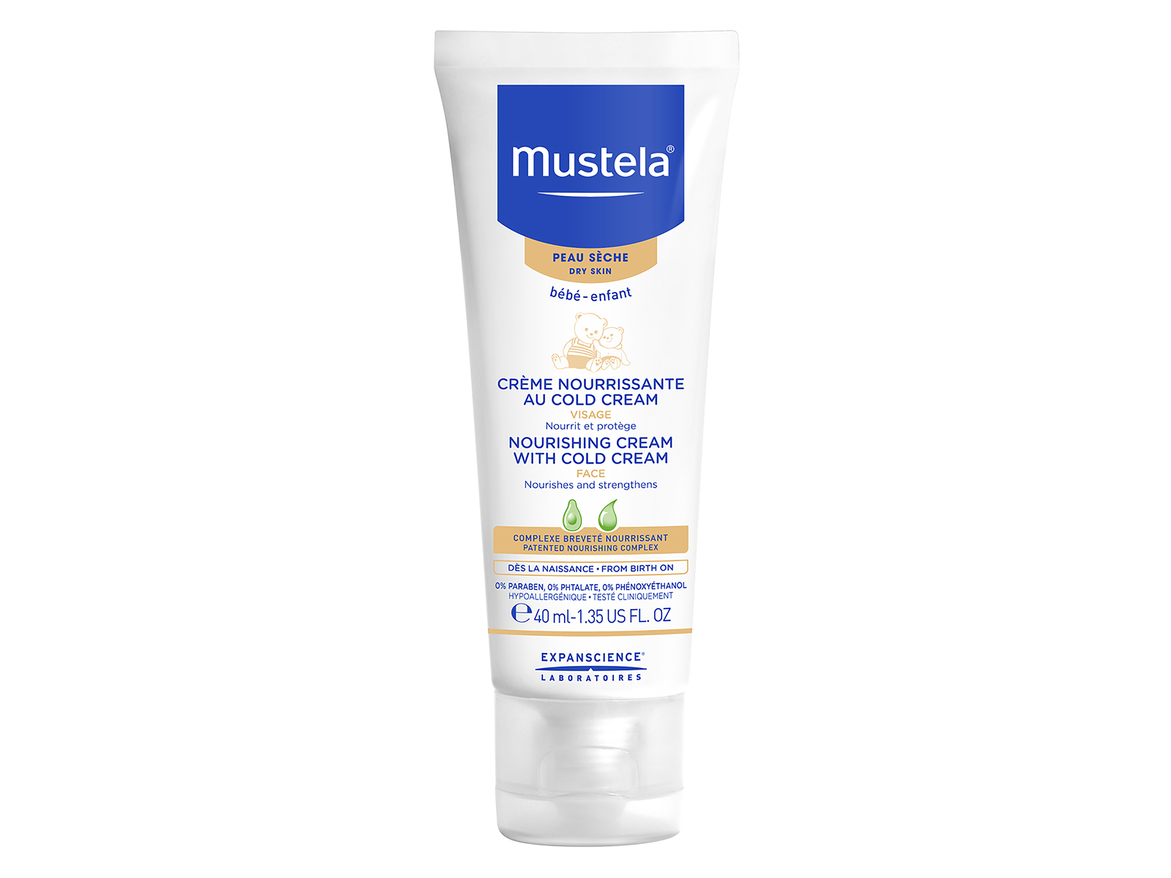 Mustela Nourishing Cream w/ Cold Cream, 40 ml