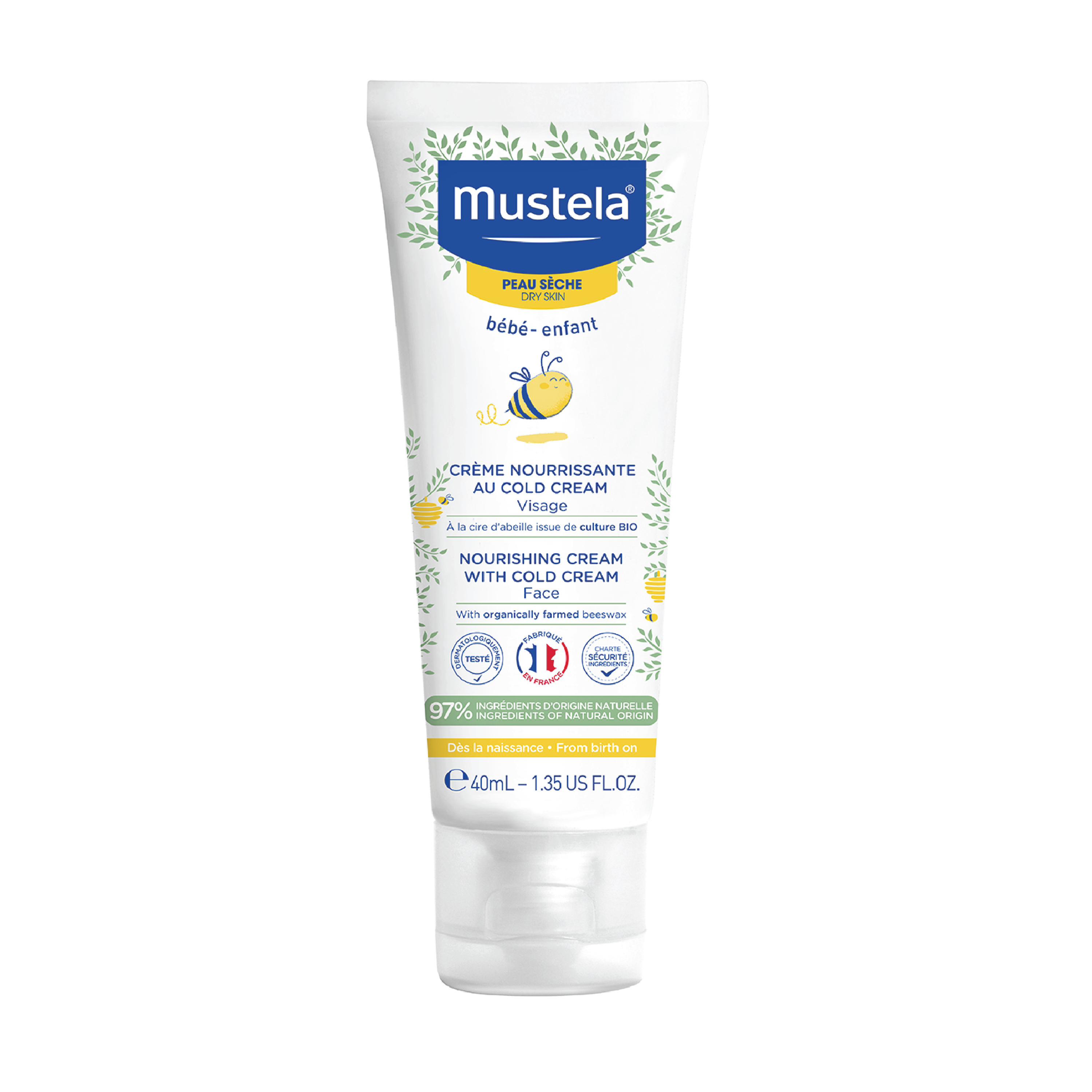 Mustela Nourishing Cream w/ Cold Cream, 40 ml