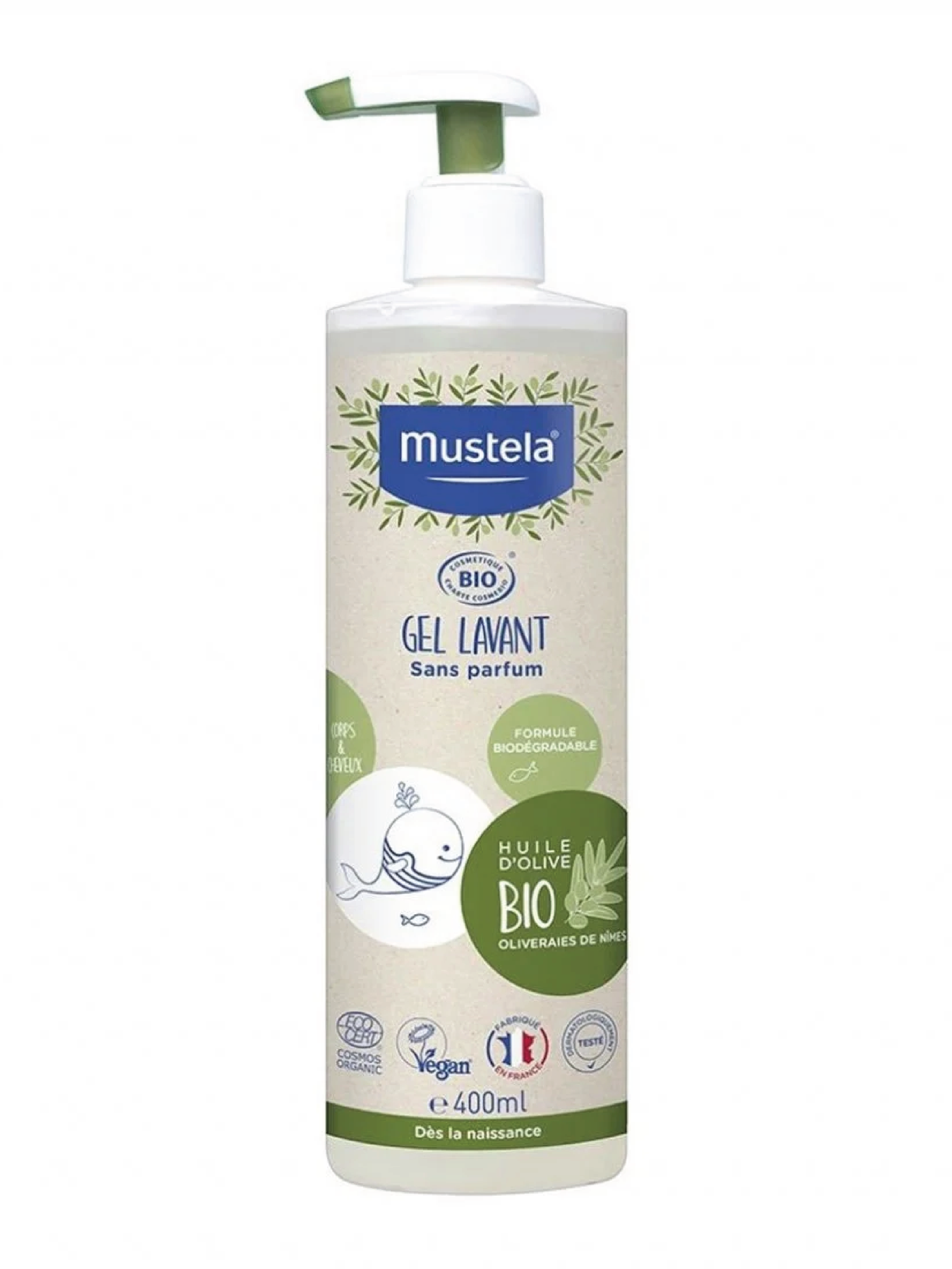 Mustela Organic Cleansing Gel, 400 ml