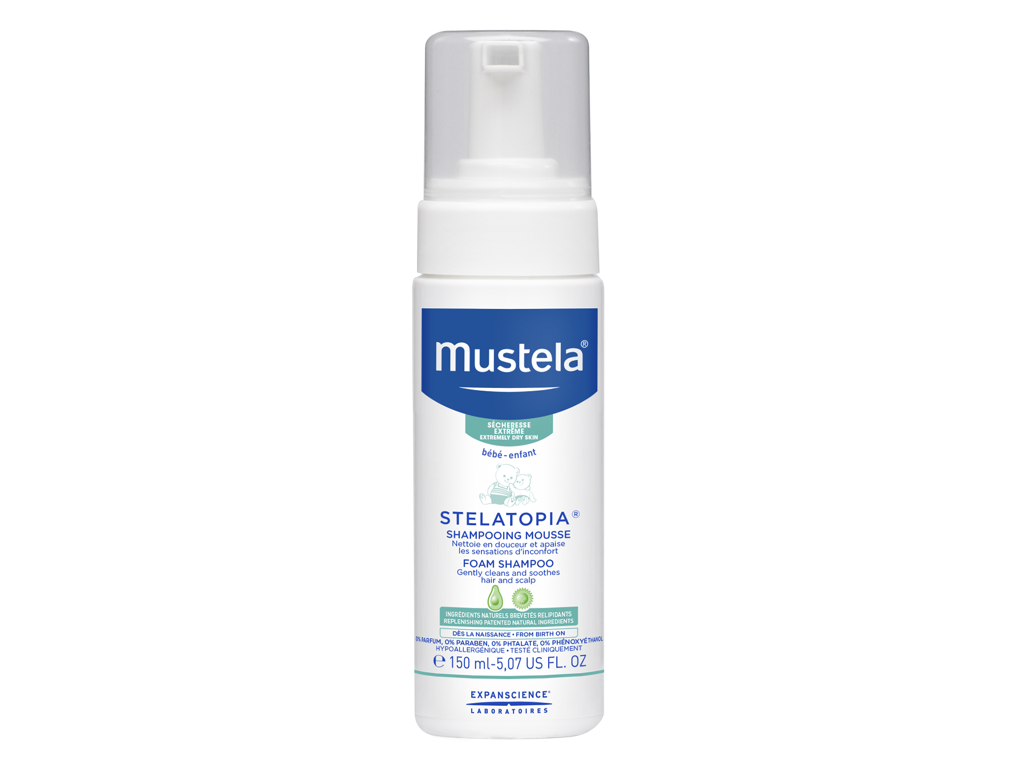 Mustela Mustela Stelatopia Foam Shampoo Newborn, 150 ml