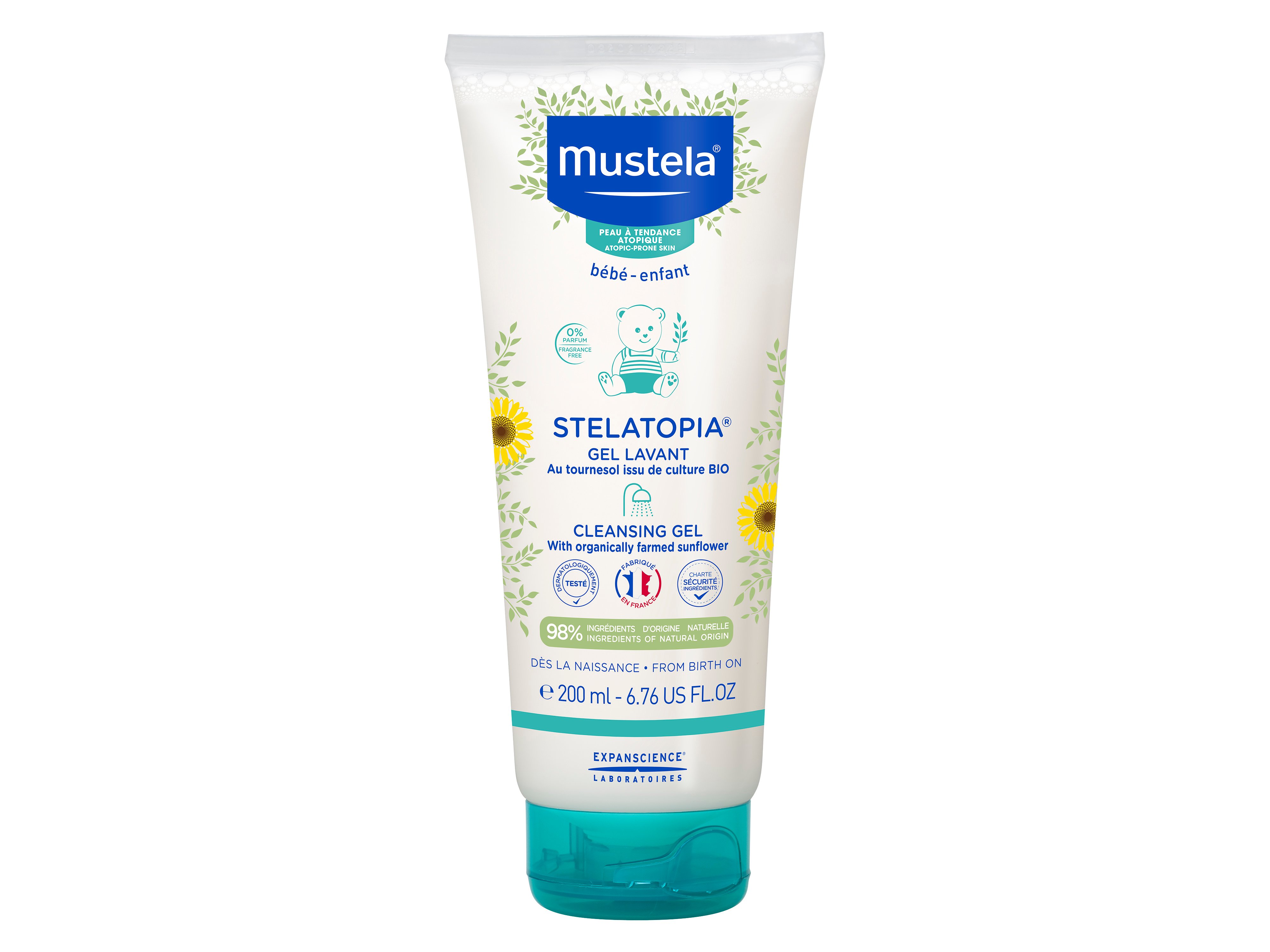 Mustela Stelatopia Cleansing Gel, 200 ml