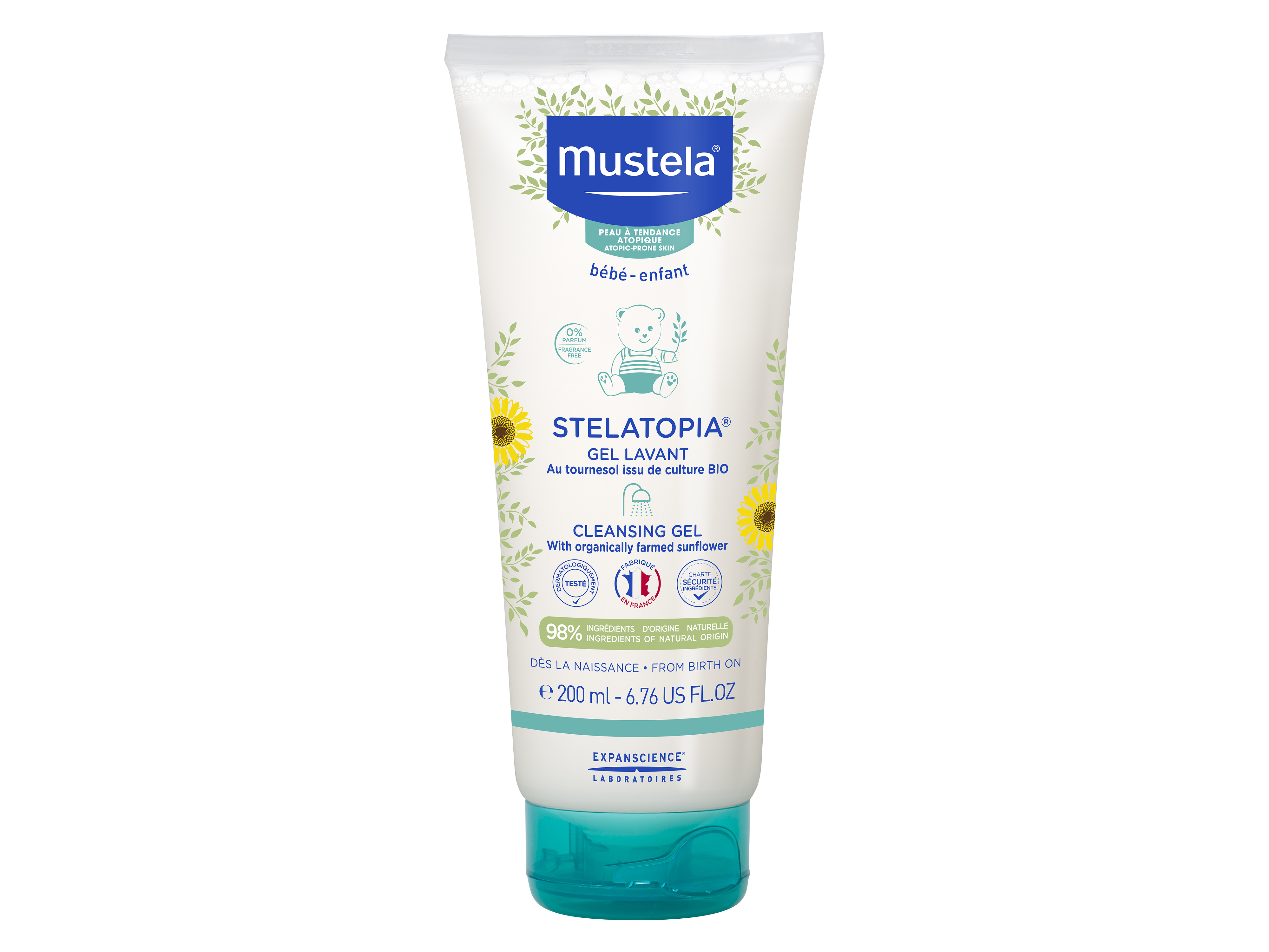 Mustela Stelatopia Cleansing Gel, 200 ml