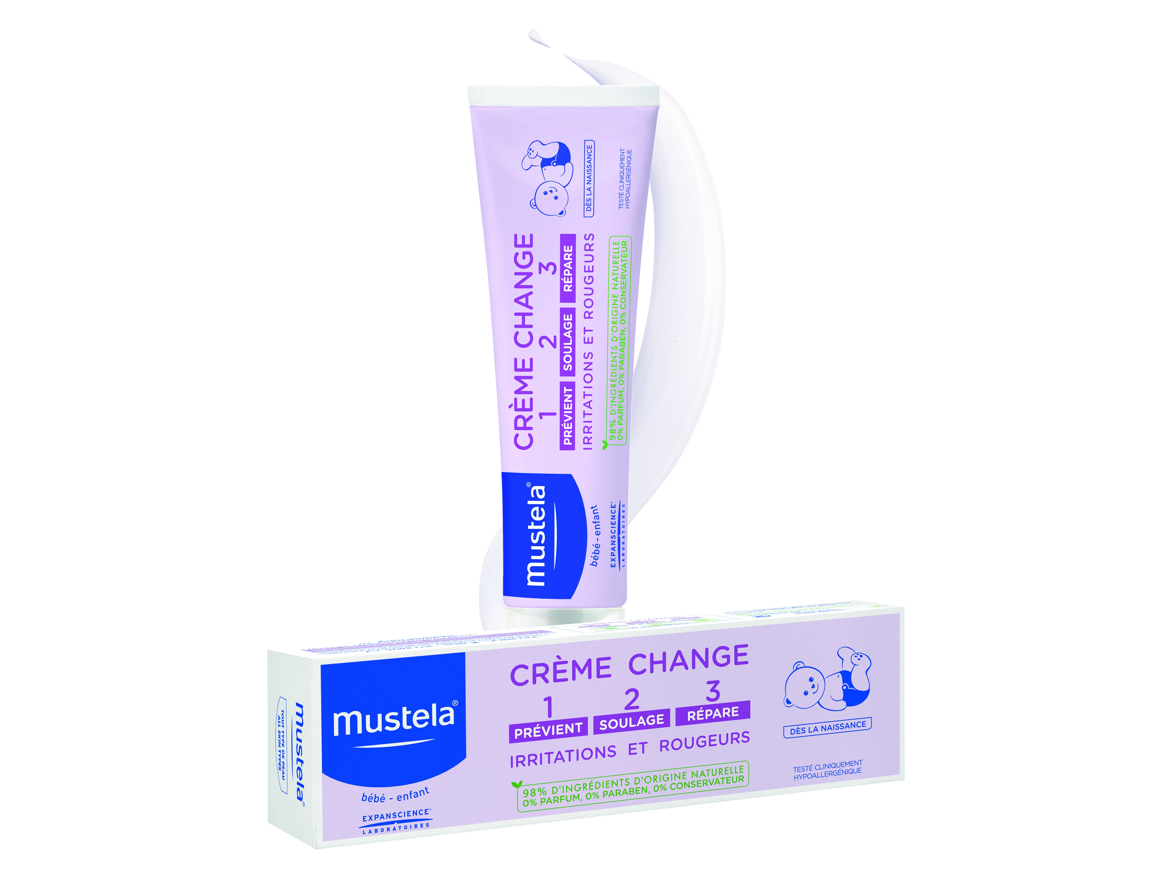 Mustela Vitamin Barrier Cream 1 2 3, 100 ml