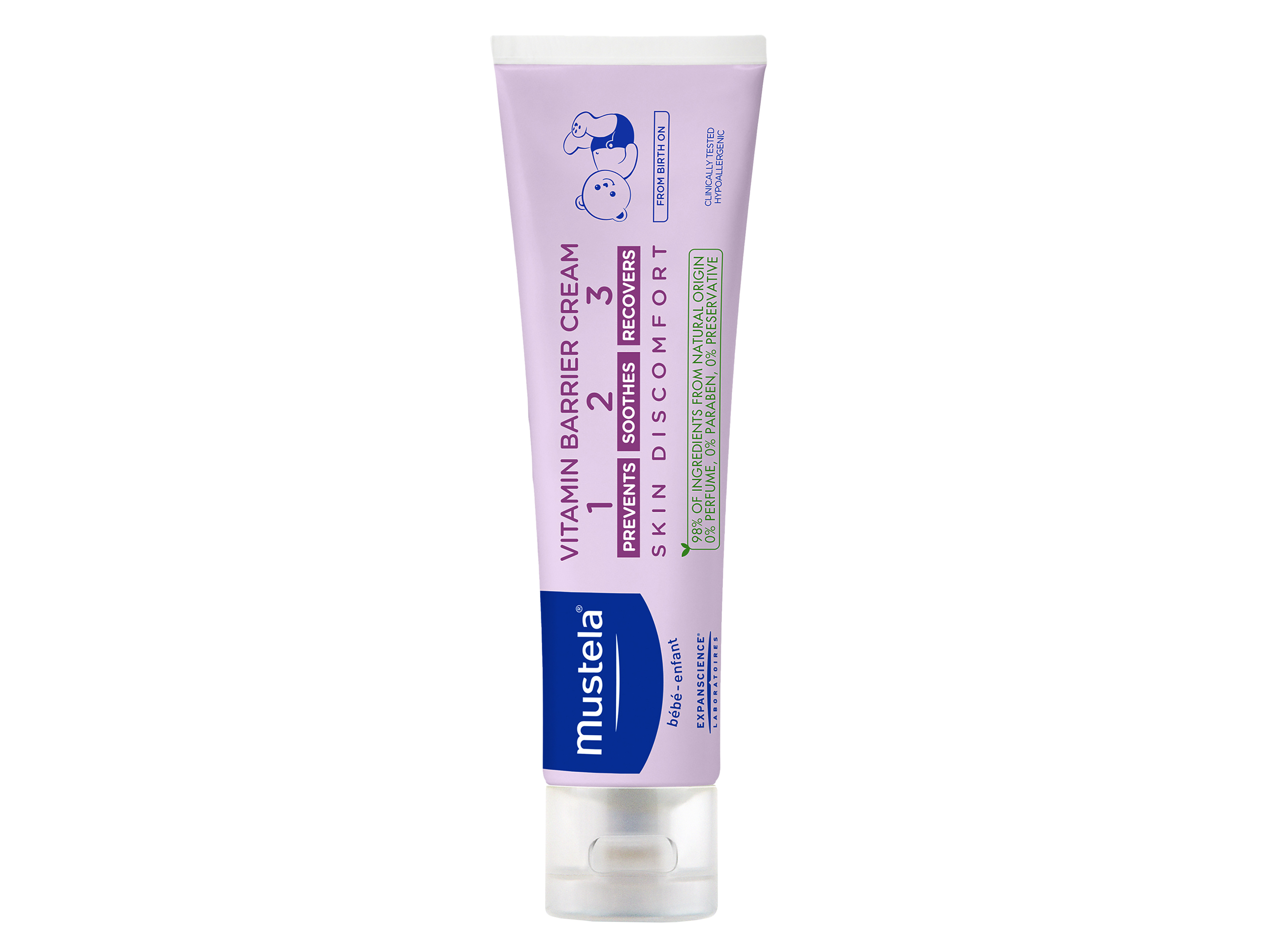 Mustela Vitamin Barrier Cream 1 2 3, 50 ml