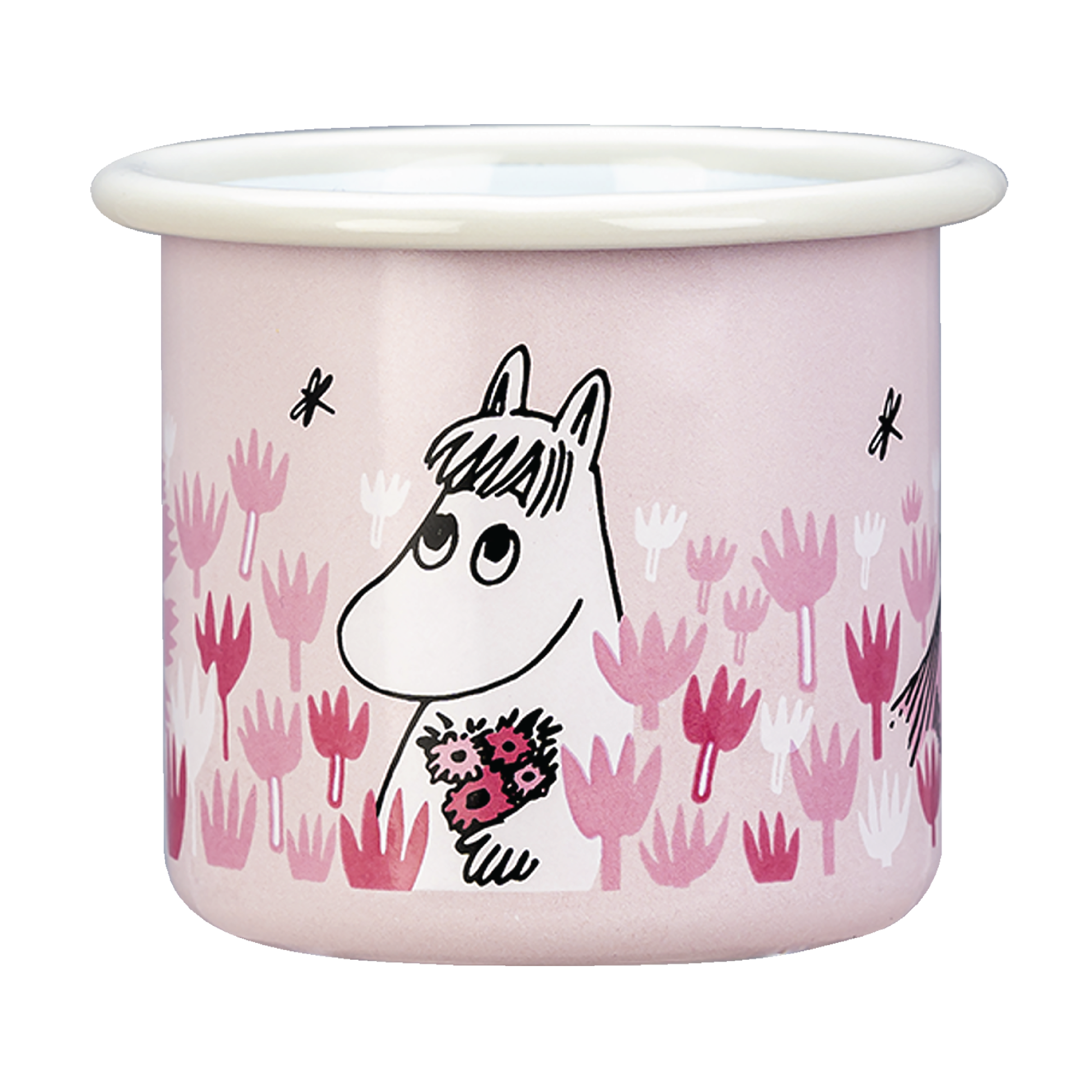 Muurla Mummikopp Emalje, I hagen rosa, 2,5 dl