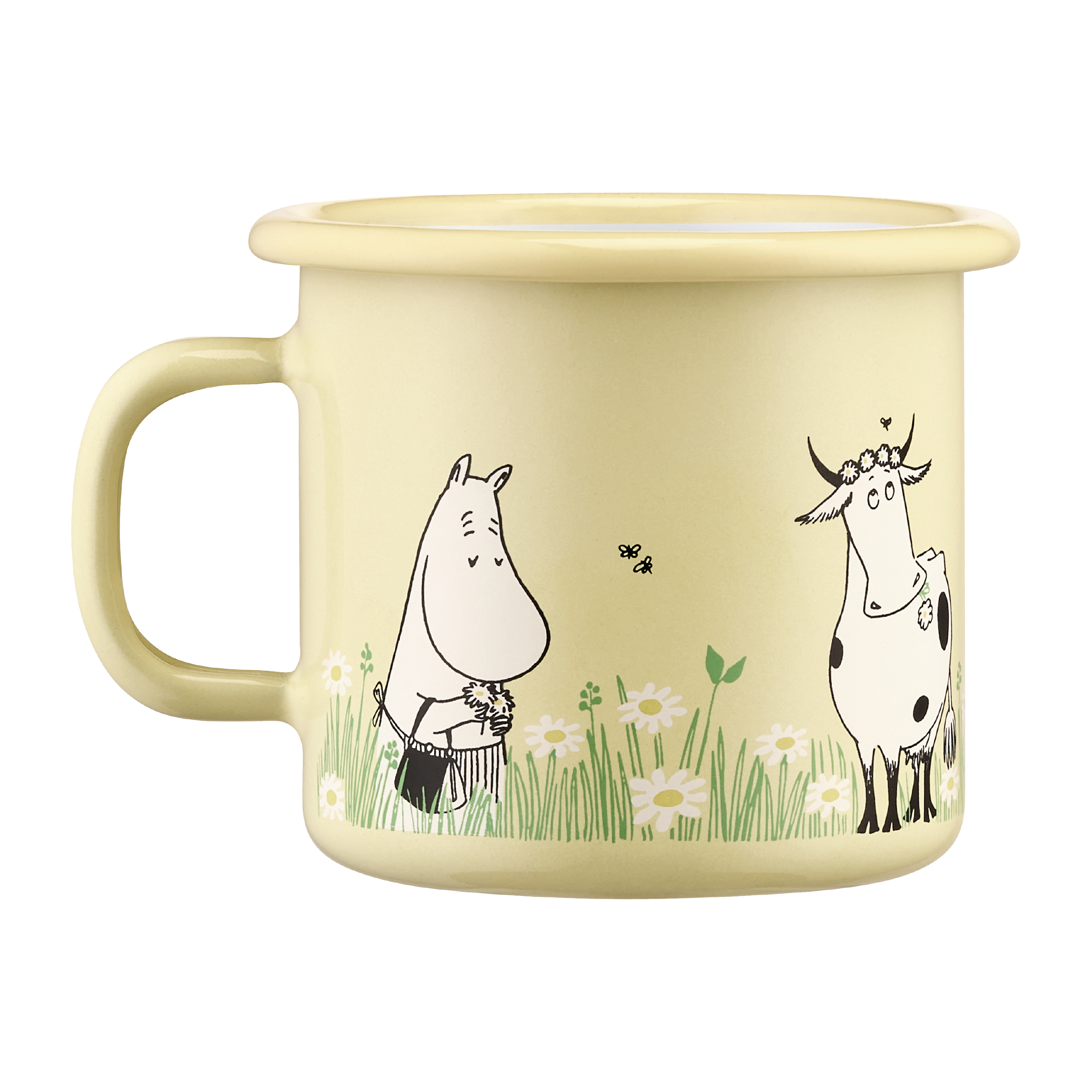 Muurla Mummikopp Emalje, I hagen gul, 2,5 dl