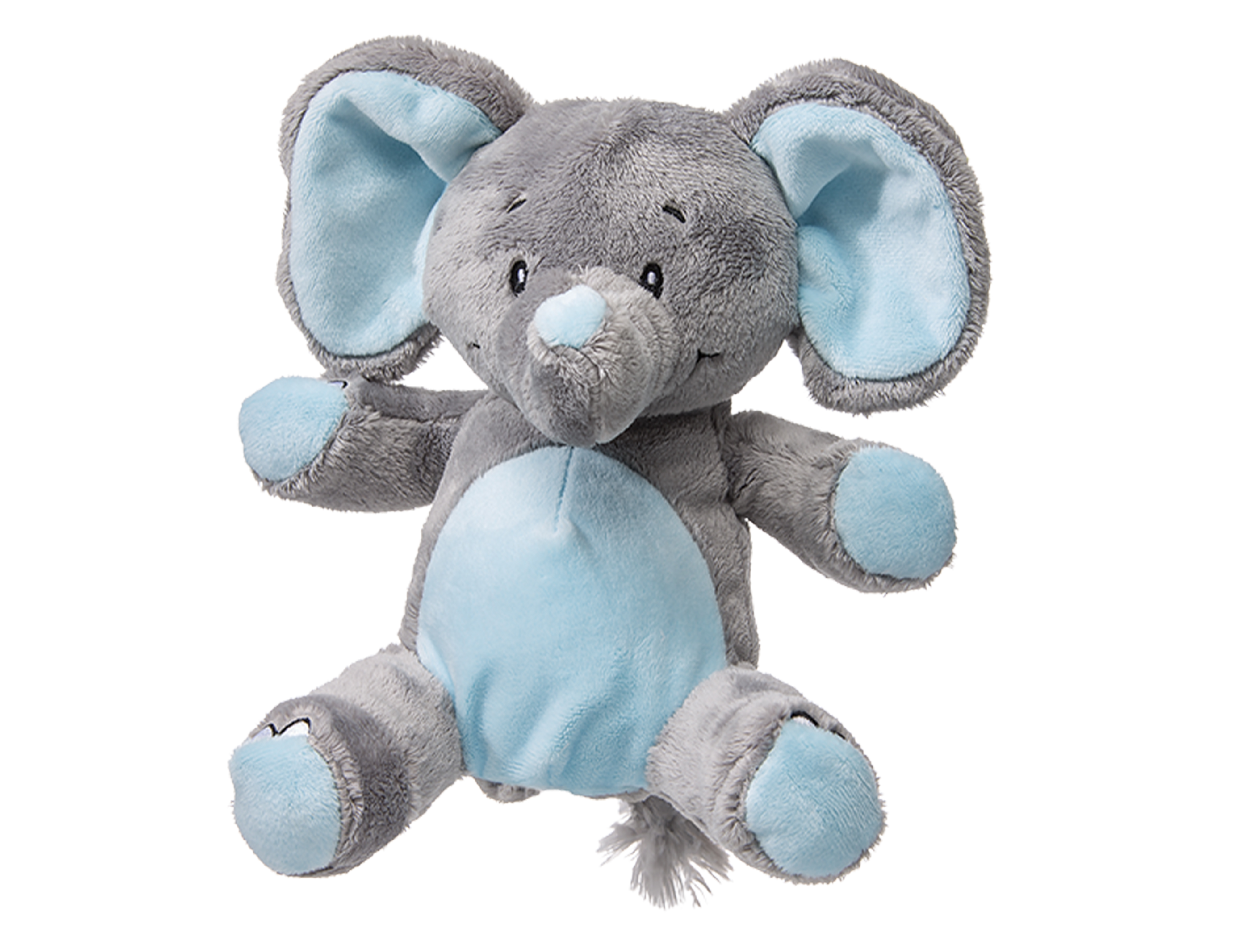 My Teddy Elefant kosebamse, I fargene grå og blå, 0 mnd +