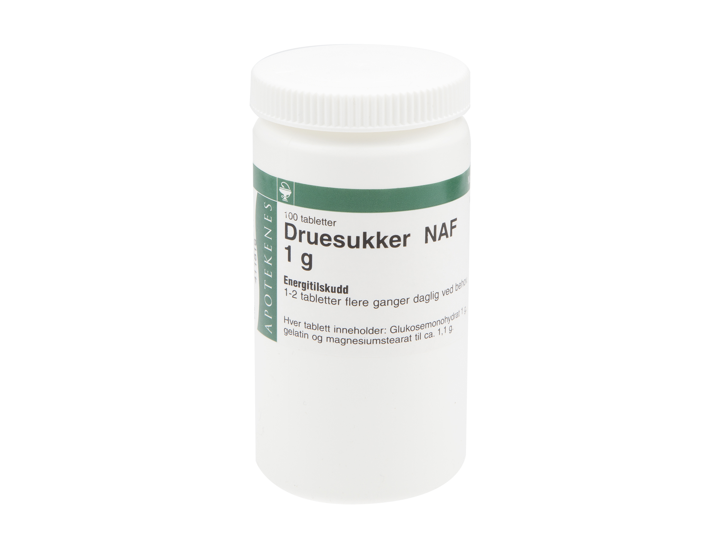 NAF Druesukker NAF tabletter 1g, 100 stk