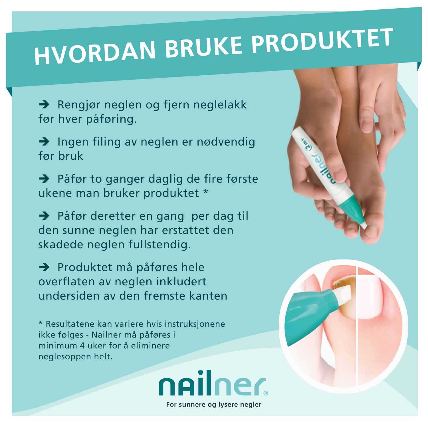 Nailner 2-i-1 Penn Mot Neglesopp, 1 stk.