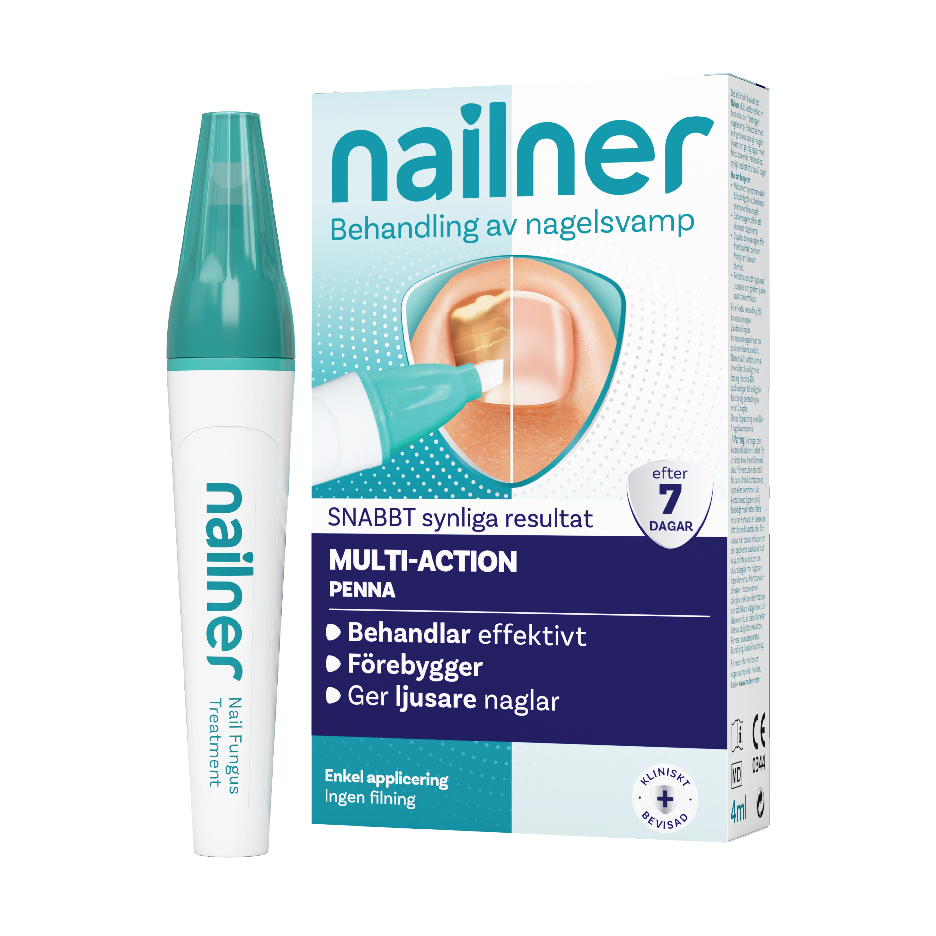 Nailner 2-i-1 Penn Mot Neglesopp, 1 stk.