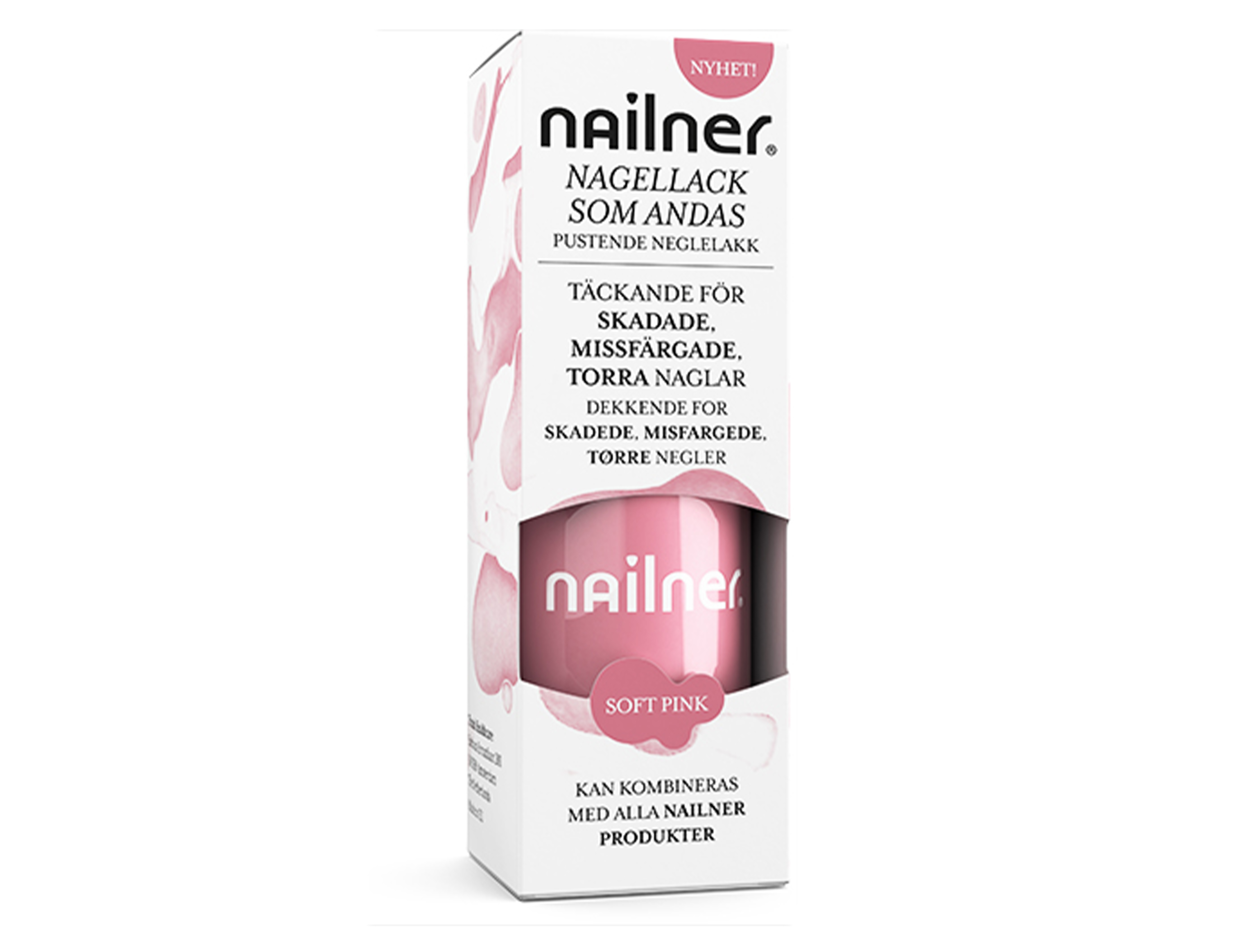 Nailner Neglelakk Soft Pink, 8 ml
