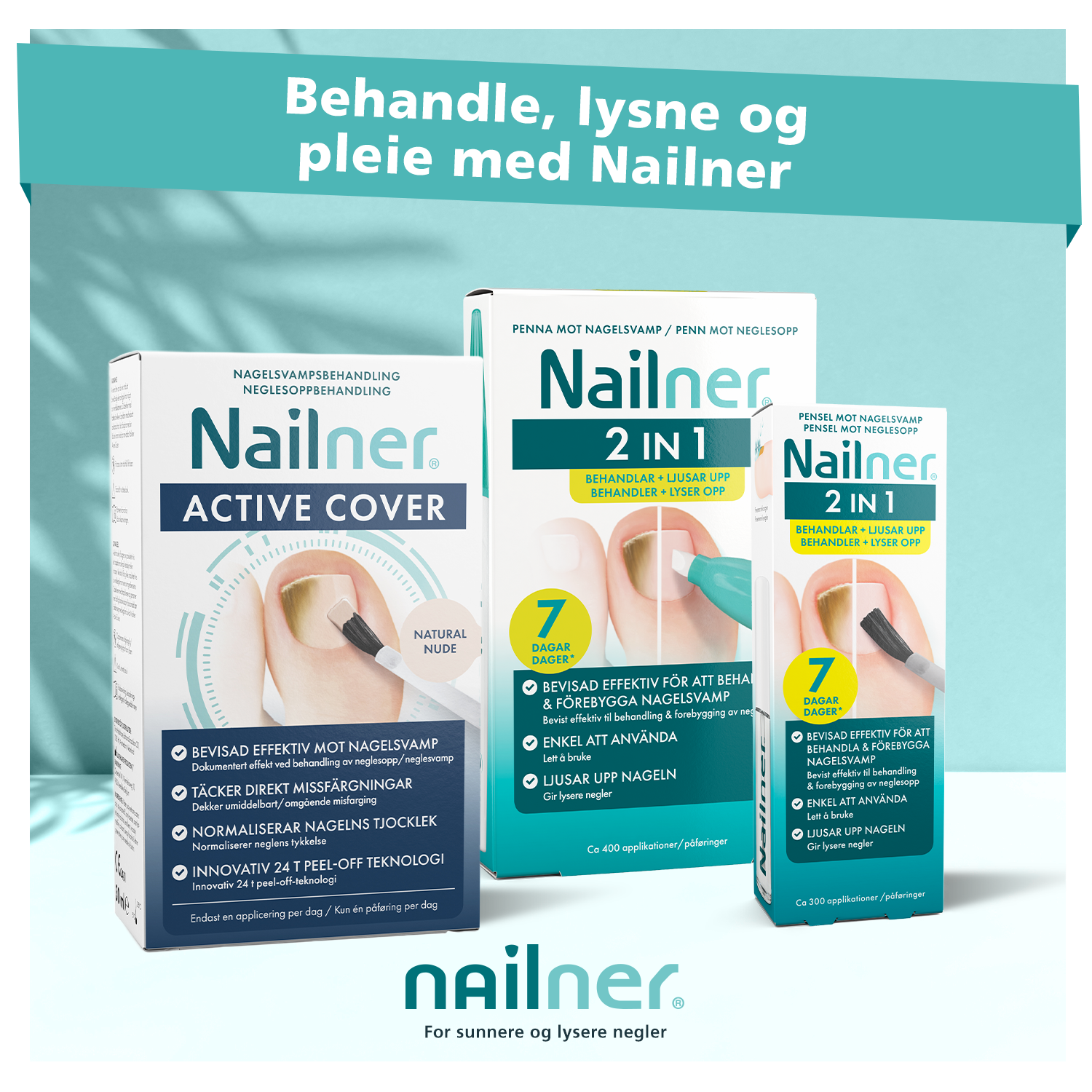 Nailner Pensel mot neglesopp 2-i-1, 5 ml