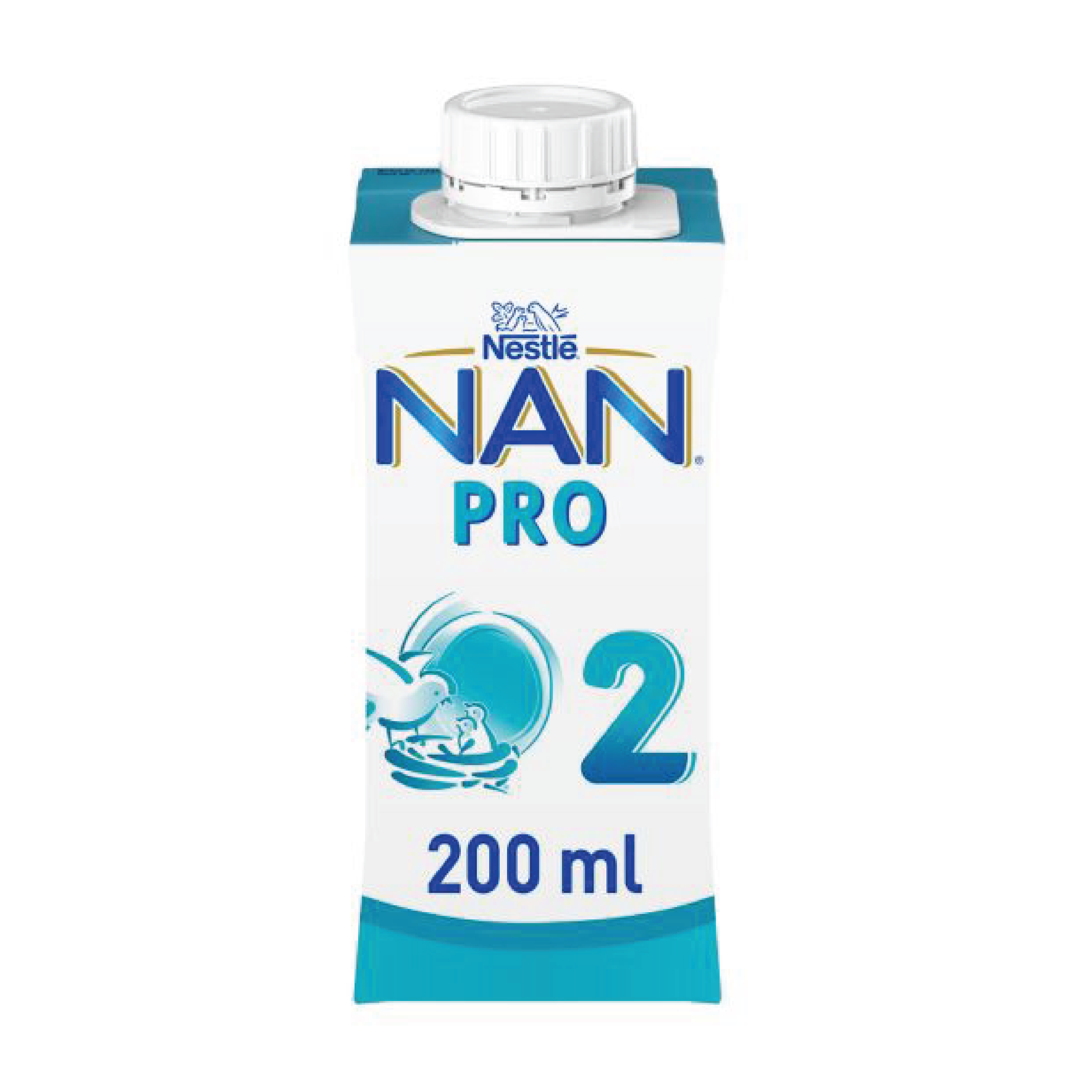 NAN PRO 2 drikkeklar tilskuddsblanding, 200 ml