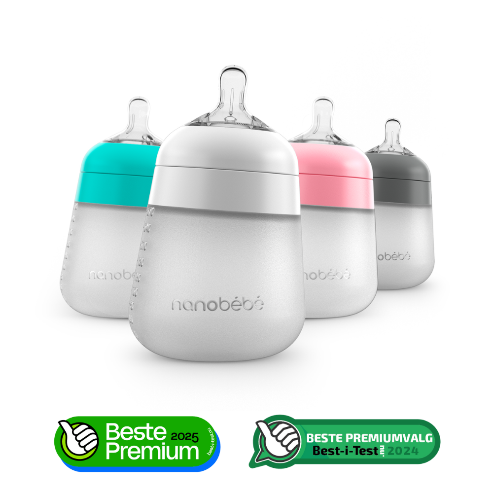Nanobébé Flexy Silicone Bottle, Rosa, 270 ml