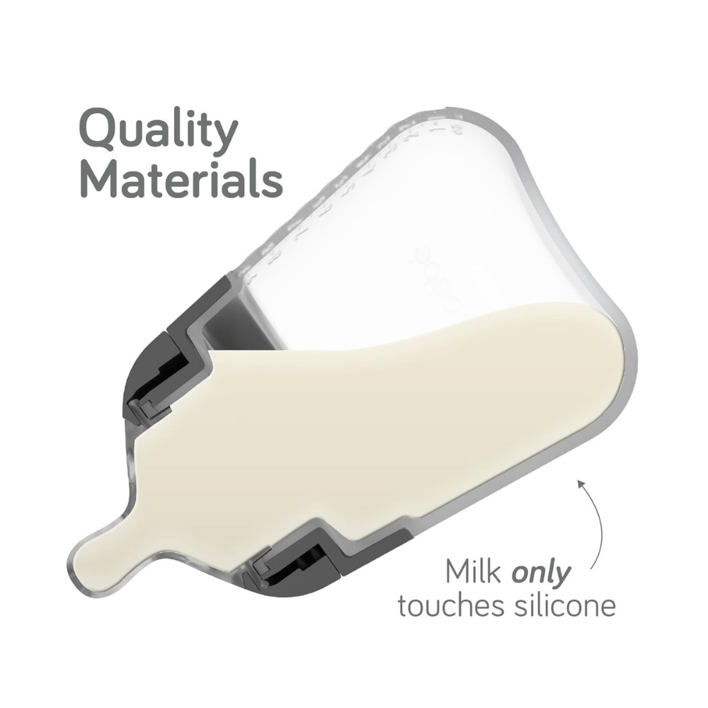 Nanobébé Flexy Silicone Bottle, Rosa, 270 ml