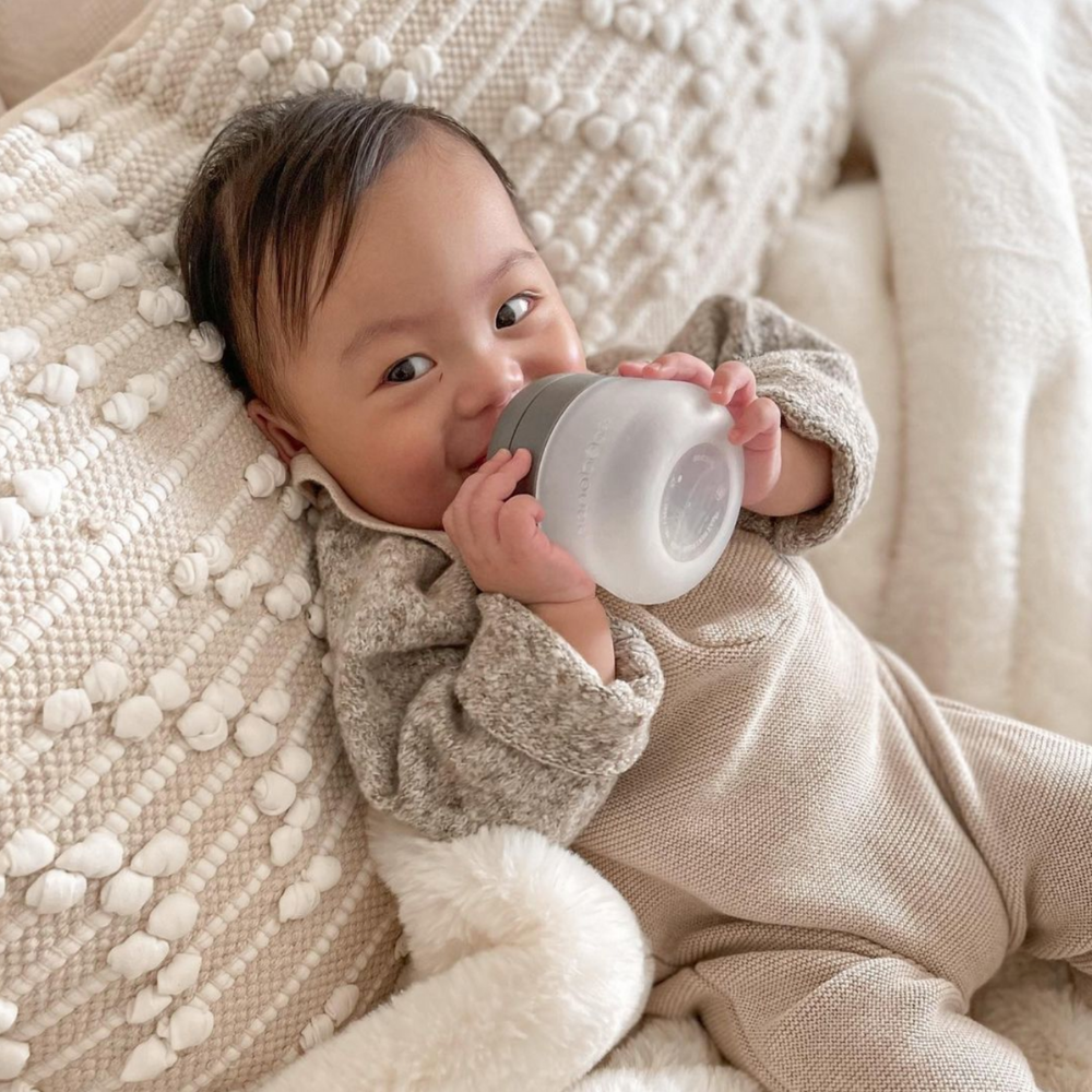 Nanobébé Flexy Silicone Bottles, Grå, 2 x 150 ml