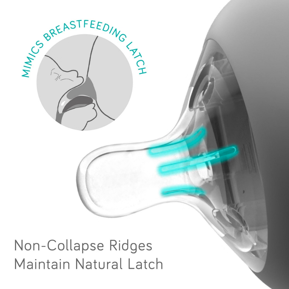 Nanobébé Tåtesmokker Silikon Gen 2 Slow Flow, 2 stk.