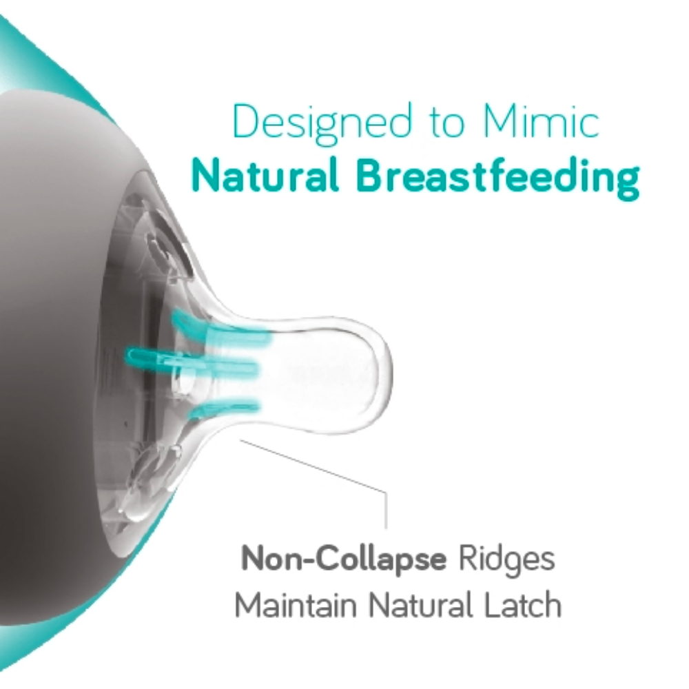 Nanobébé Tåtesmokker Silikon Gen 2 Slow Flow, 2 stk.