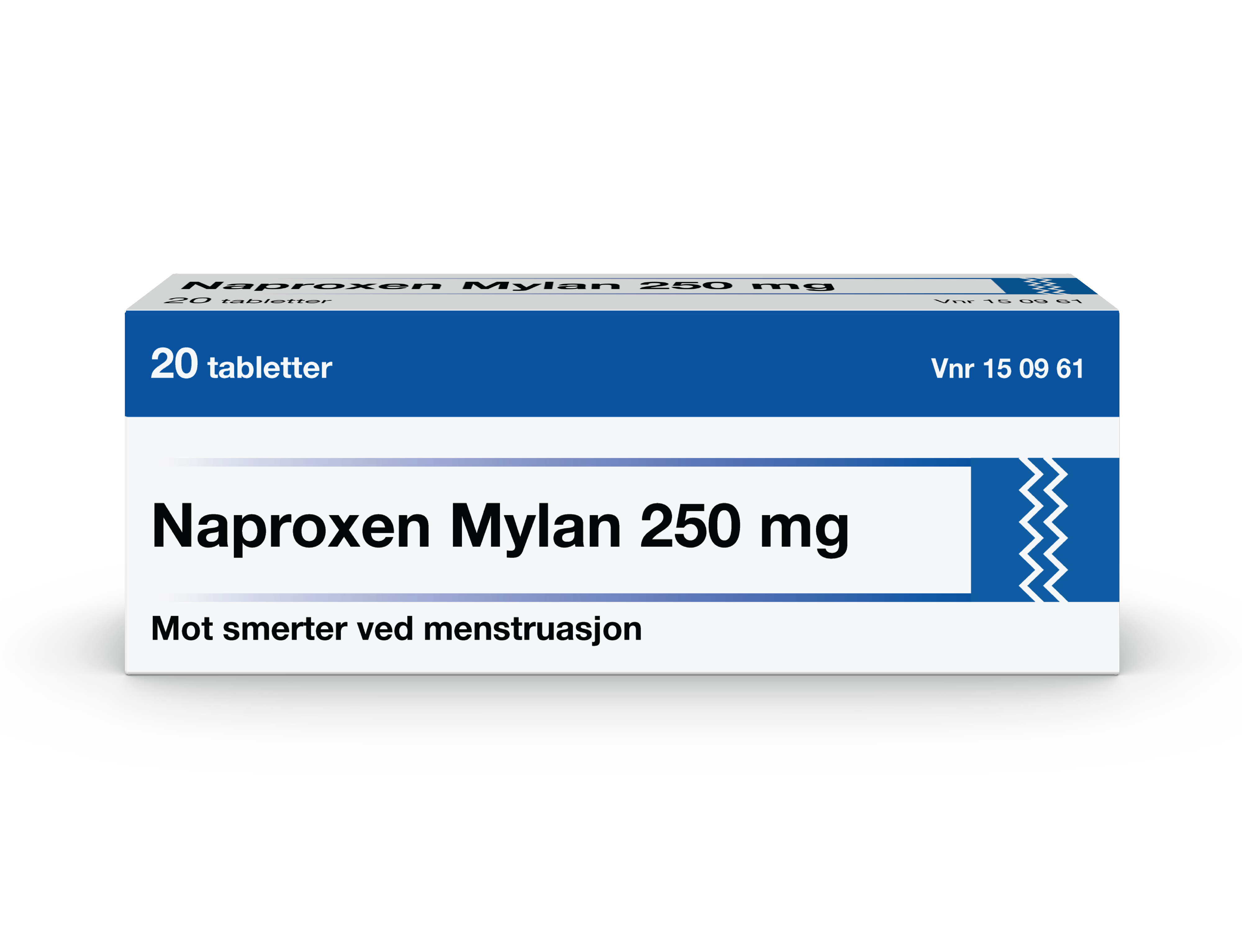Naproxen Tabletter 250 mg, 20 stk. på brett