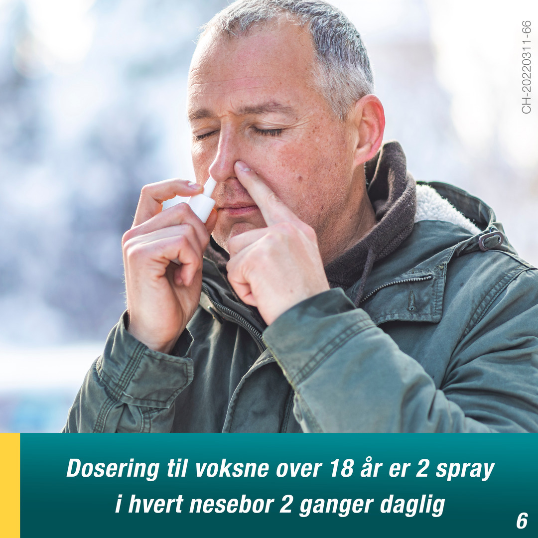 Nasonex Nesespray 50mcg/dose, 60 doser