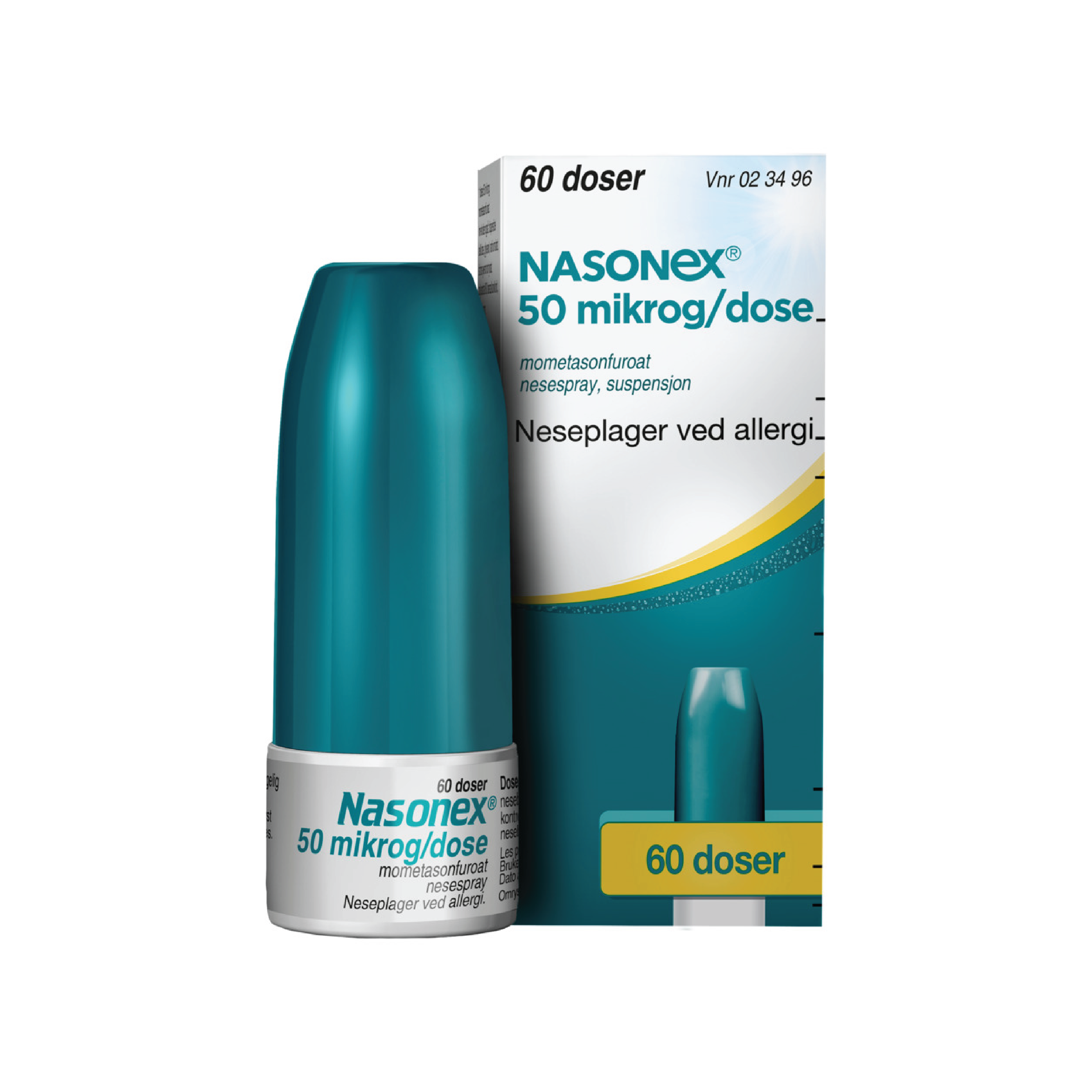 Nasonex Nesespray 50mcg/dose, 60 doser