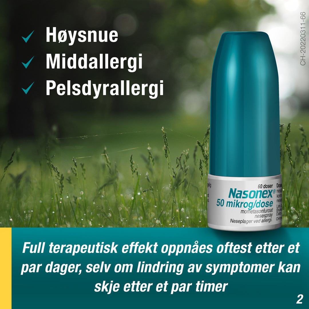 Nasonex Nesespray 50mcg/dose, 60 doser