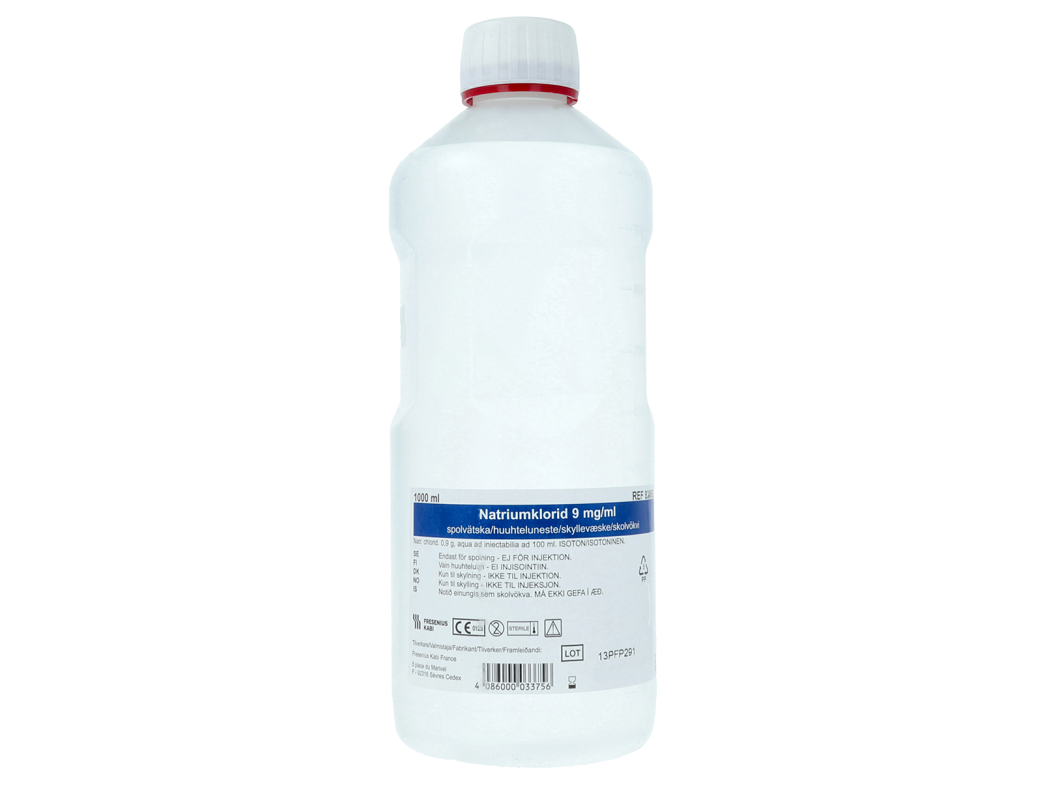 Natriumklorid Fresenius Kabi Natriumklorid  9mg/ml skyllevæske, 1000 ml