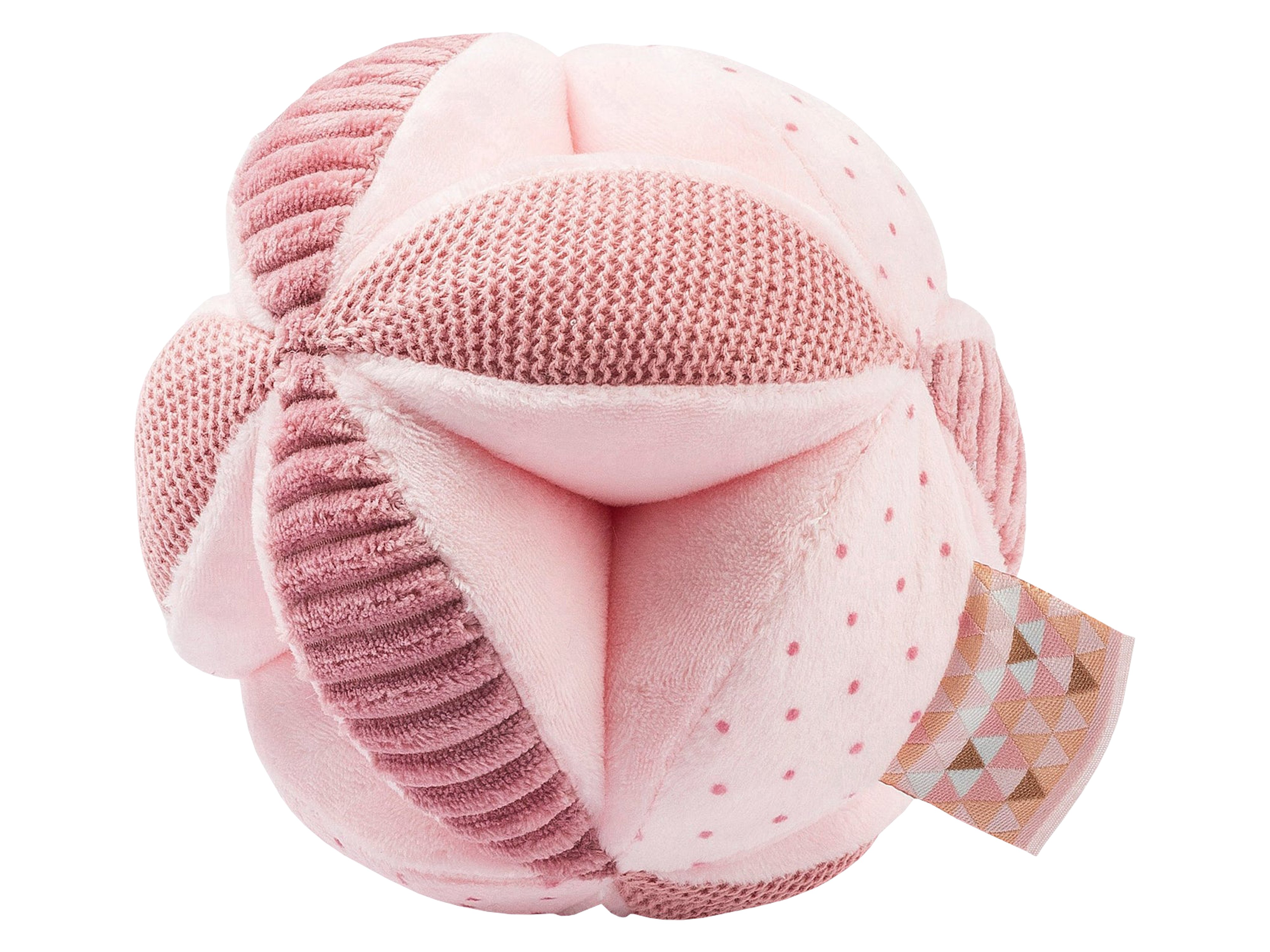 Nattou Lapidou Activity Cuddly Ball, Rosa, 1 stk.