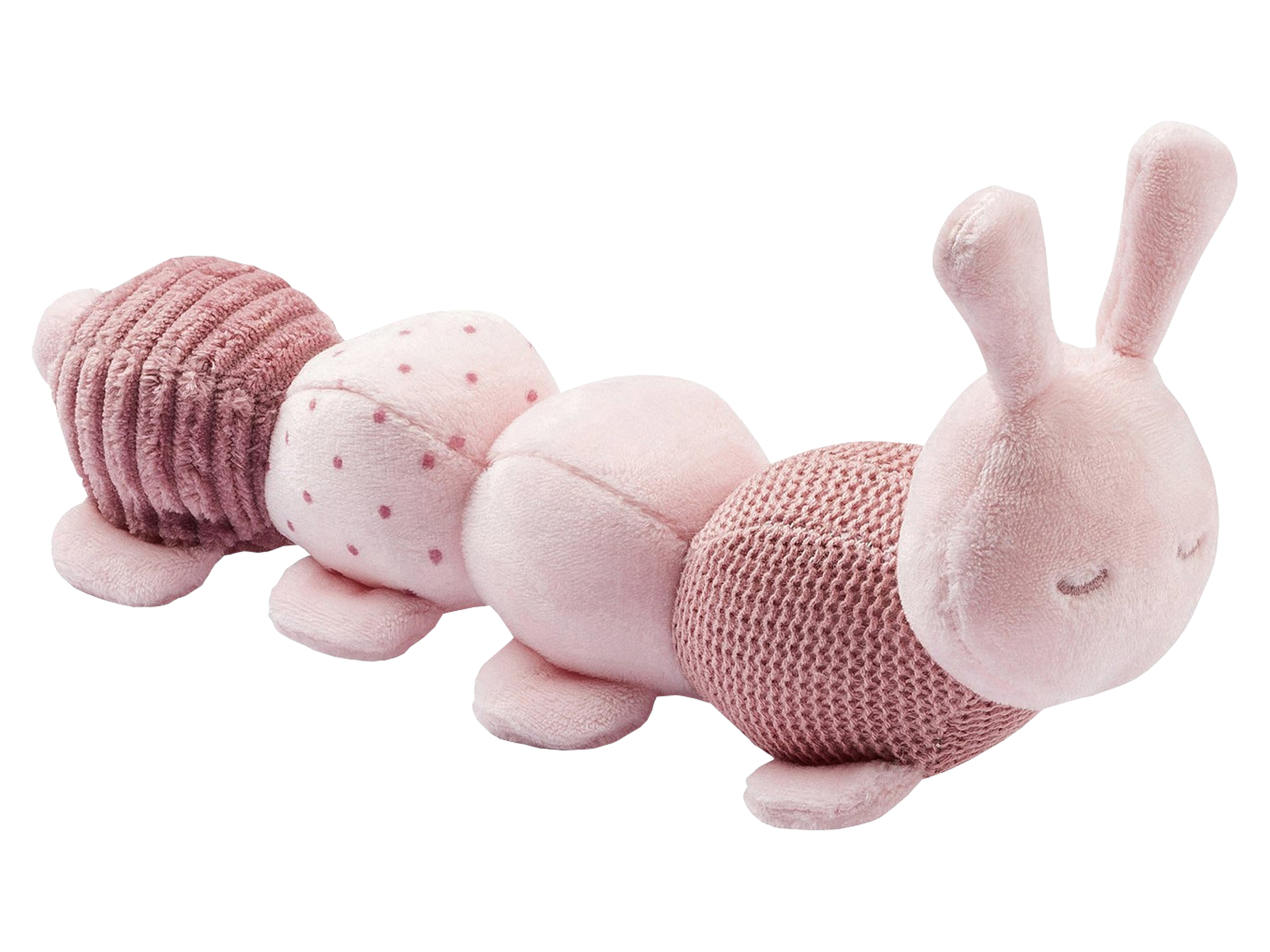 Nattou Lapidou Activity Cuddly Catepillar, Rosa, 1 stk.