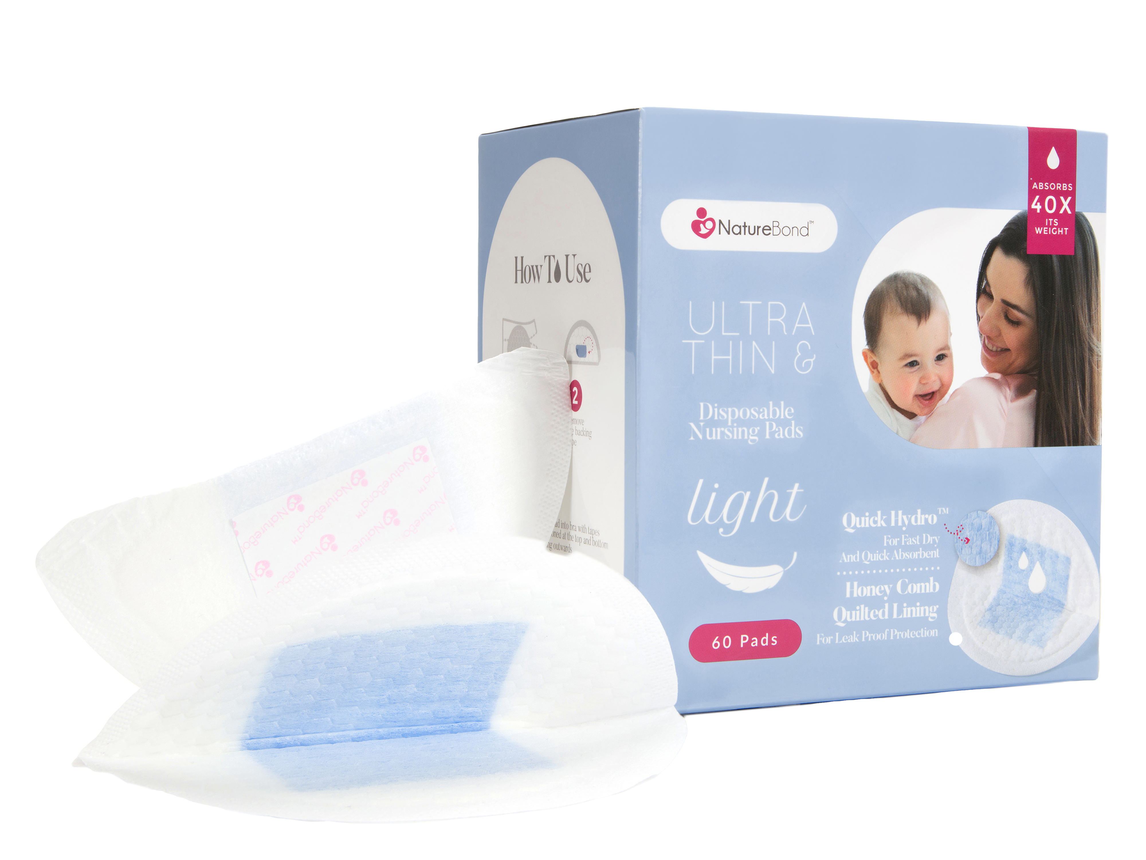 NatureBond Ammeinnlegg i papir, 60 stk.