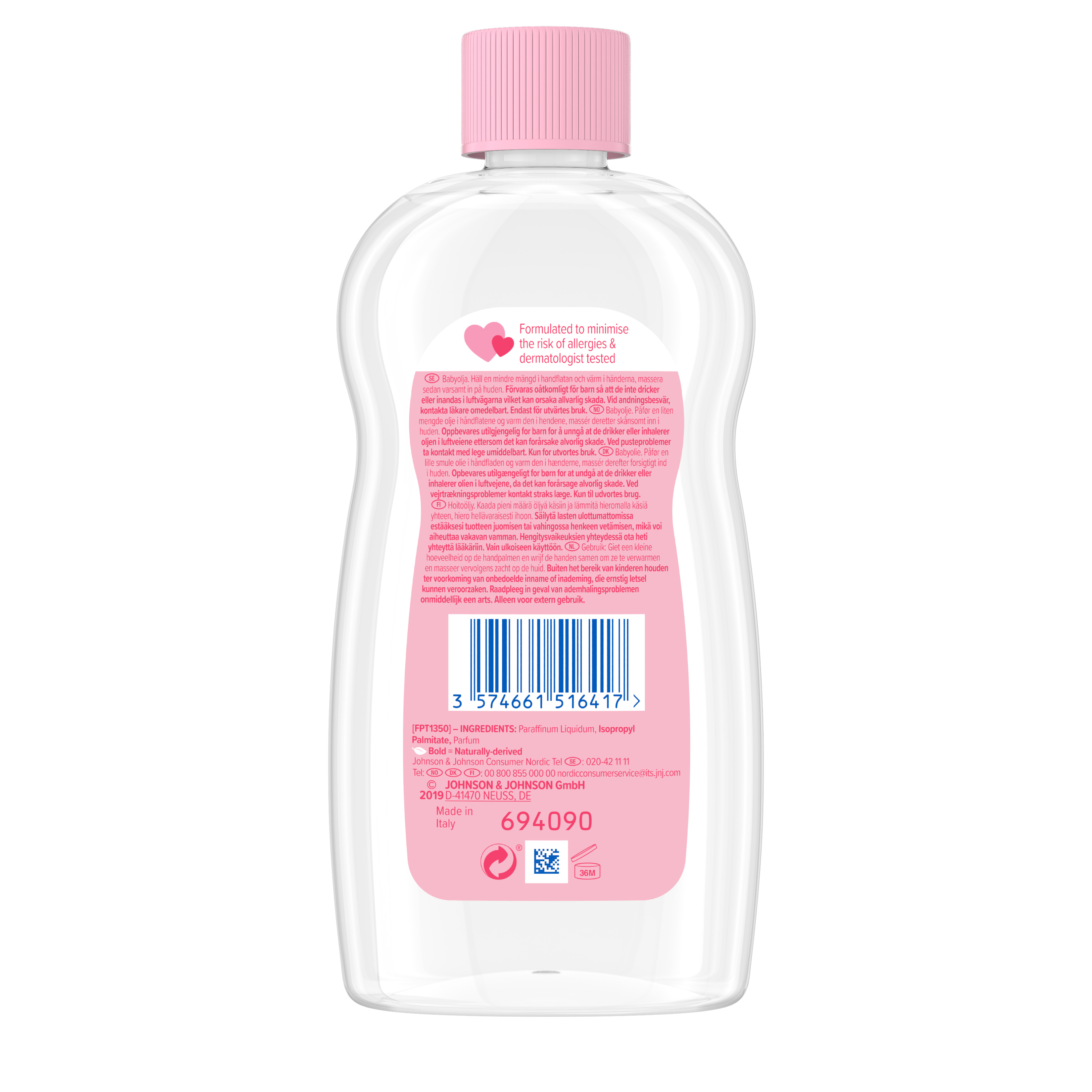 Natusan by Johnson's® Classic Baby Oil, 300 ml