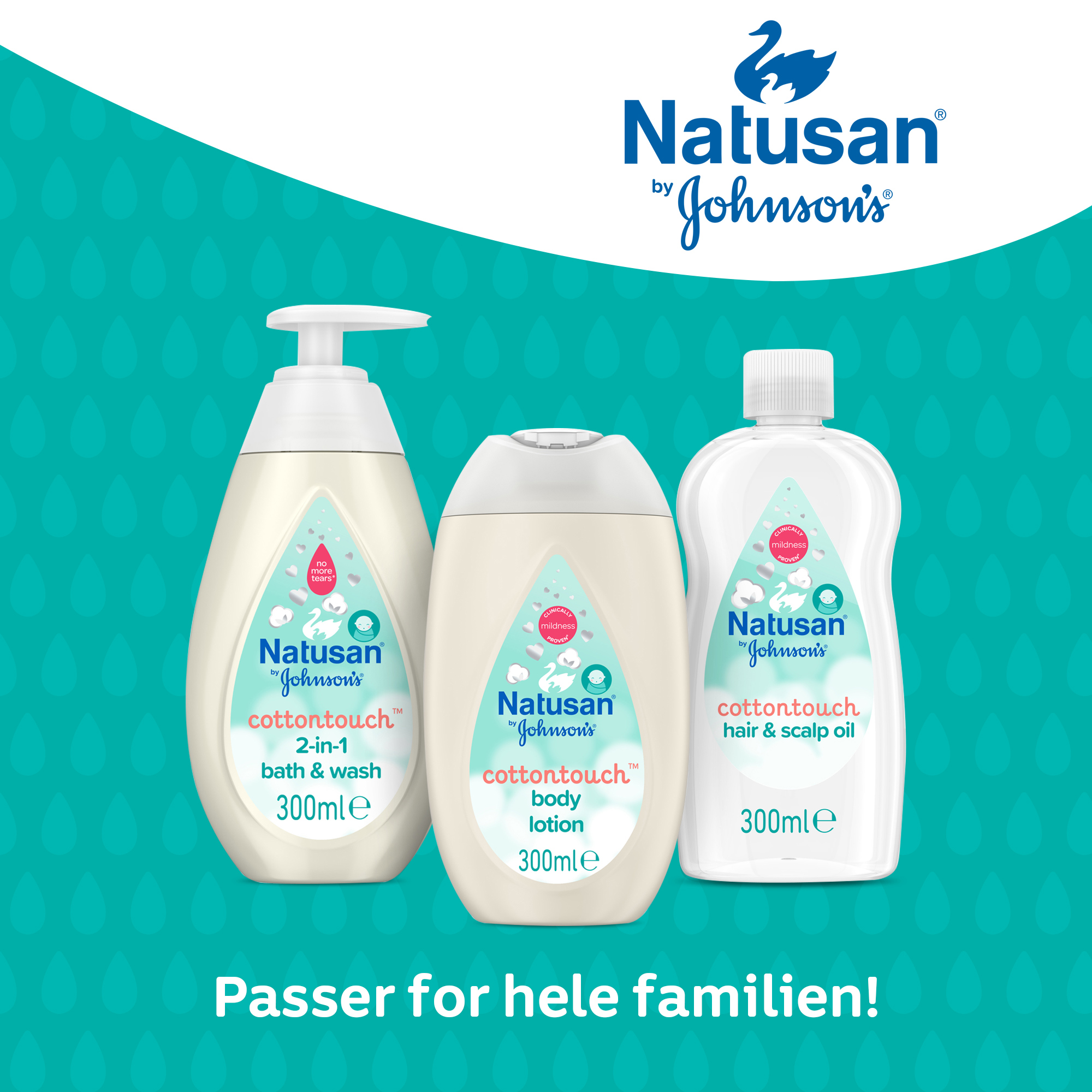 niemand Preek ga winkelen Natusan by Johnson's® CottonTouch™ Body Lotion, 300 ml - Kremer og salver -  Farmasiet.no