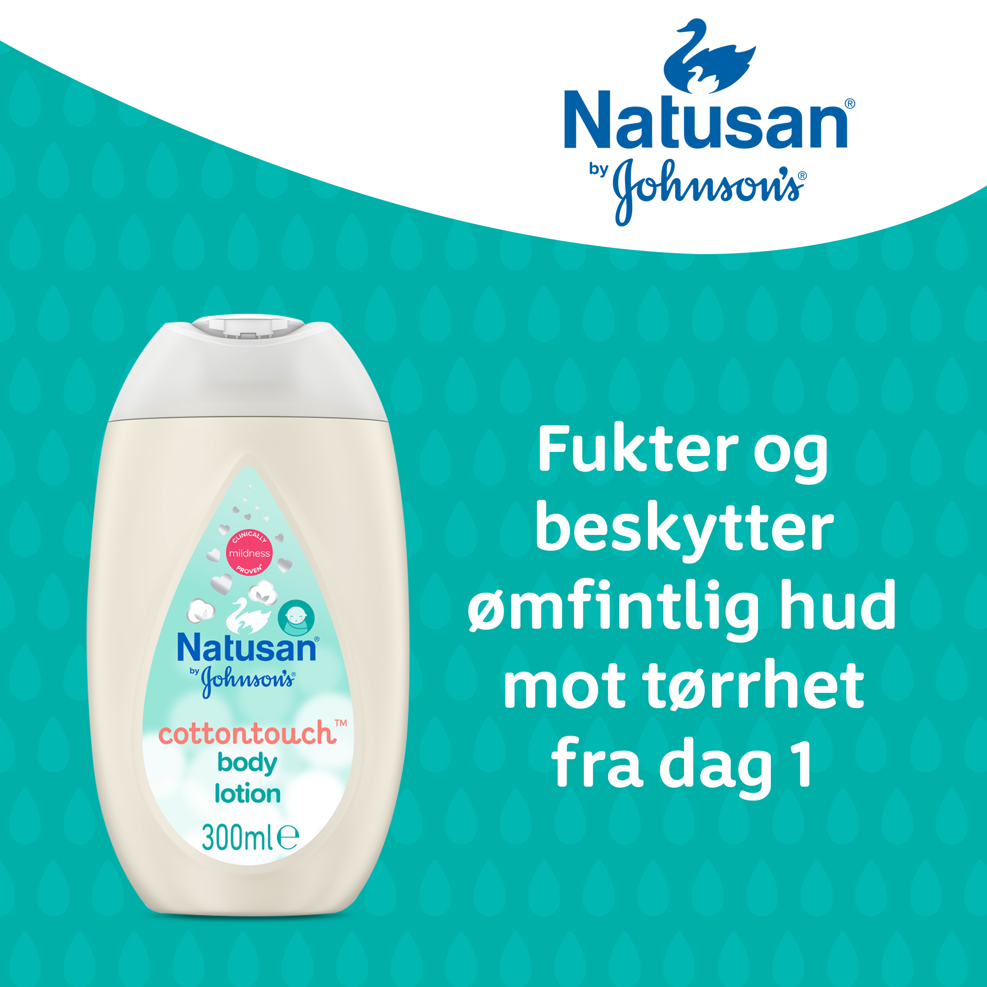 Natusan Johnson's® CottonTouch™ Body Lotion, 300 ml - Kremer og salver - Farmasiet.no